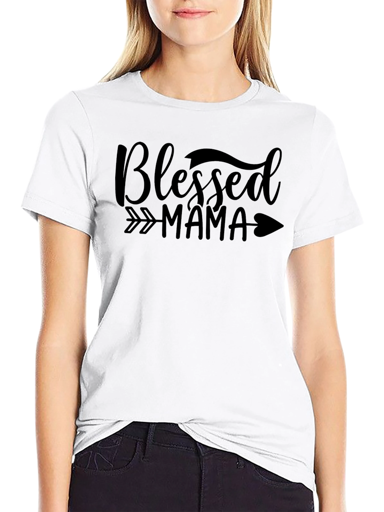 Camiseta Negra Blessed Mama