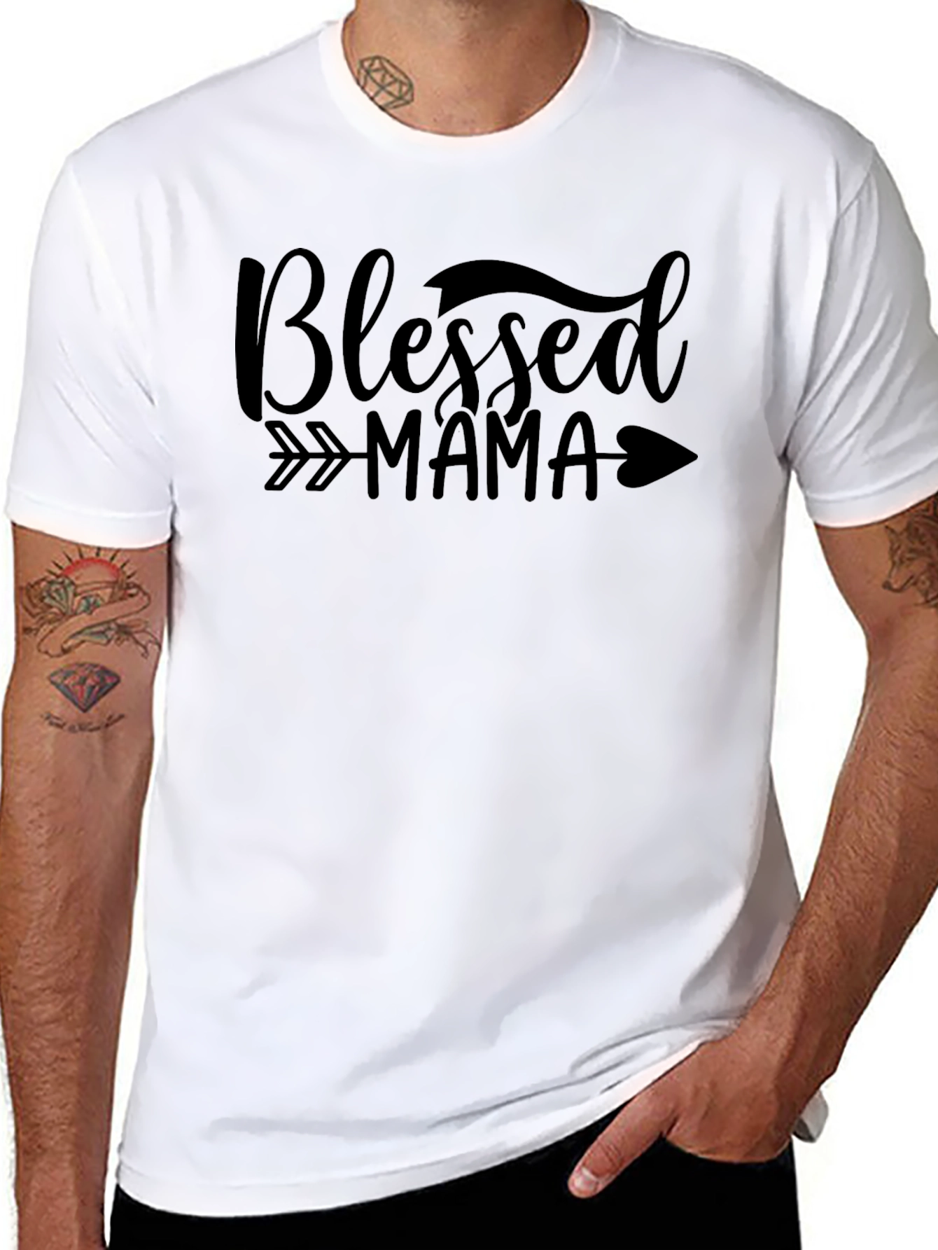 Camiseta Negra Blessed Mama