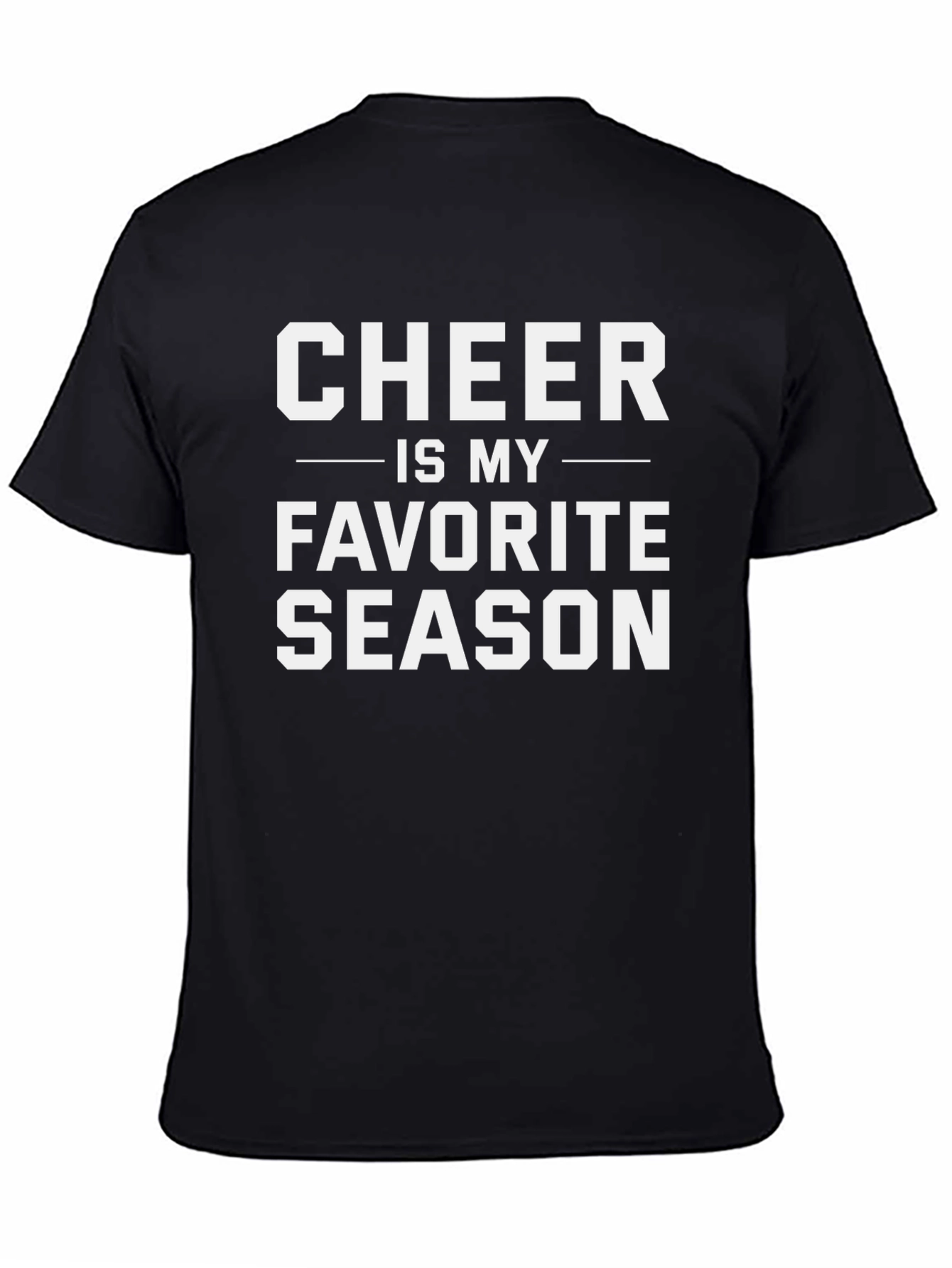 Camiseta Negra Cheer es mi Temporada Favorita