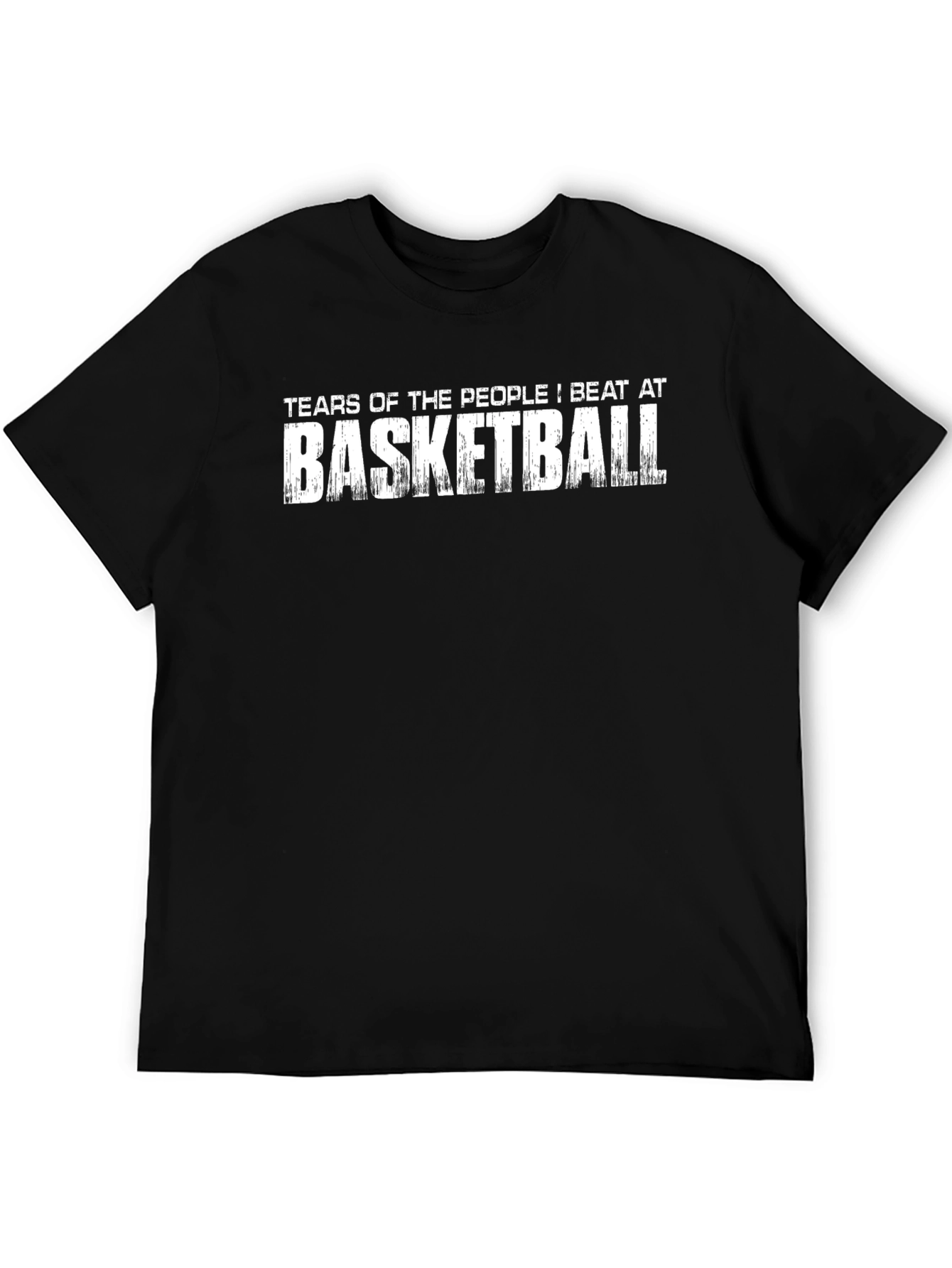 Camiseta Negra: Lágrimas de los que pierden al baloncesto