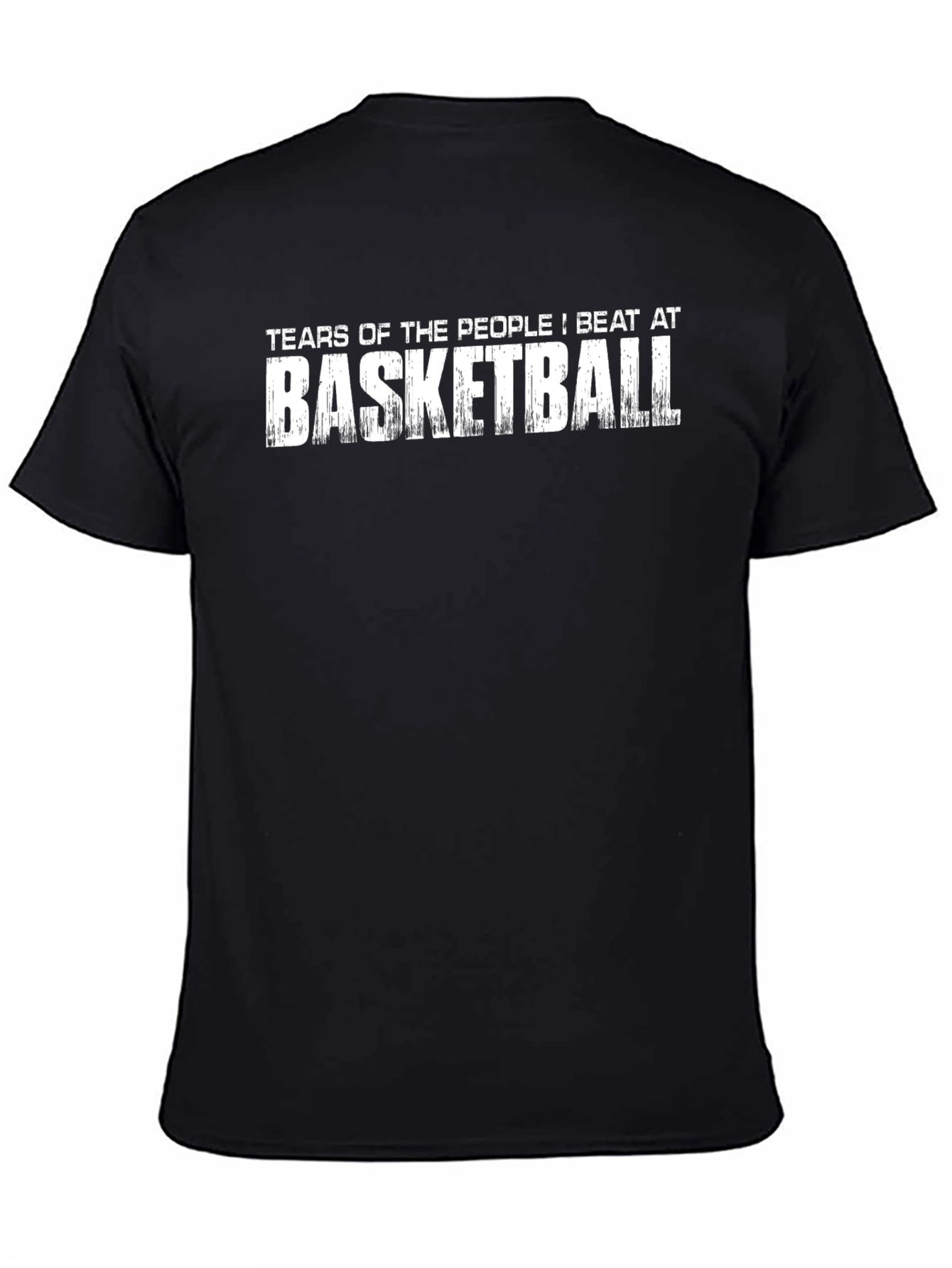 Camiseta Negra: Lágrimas de los que pierden al baloncesto