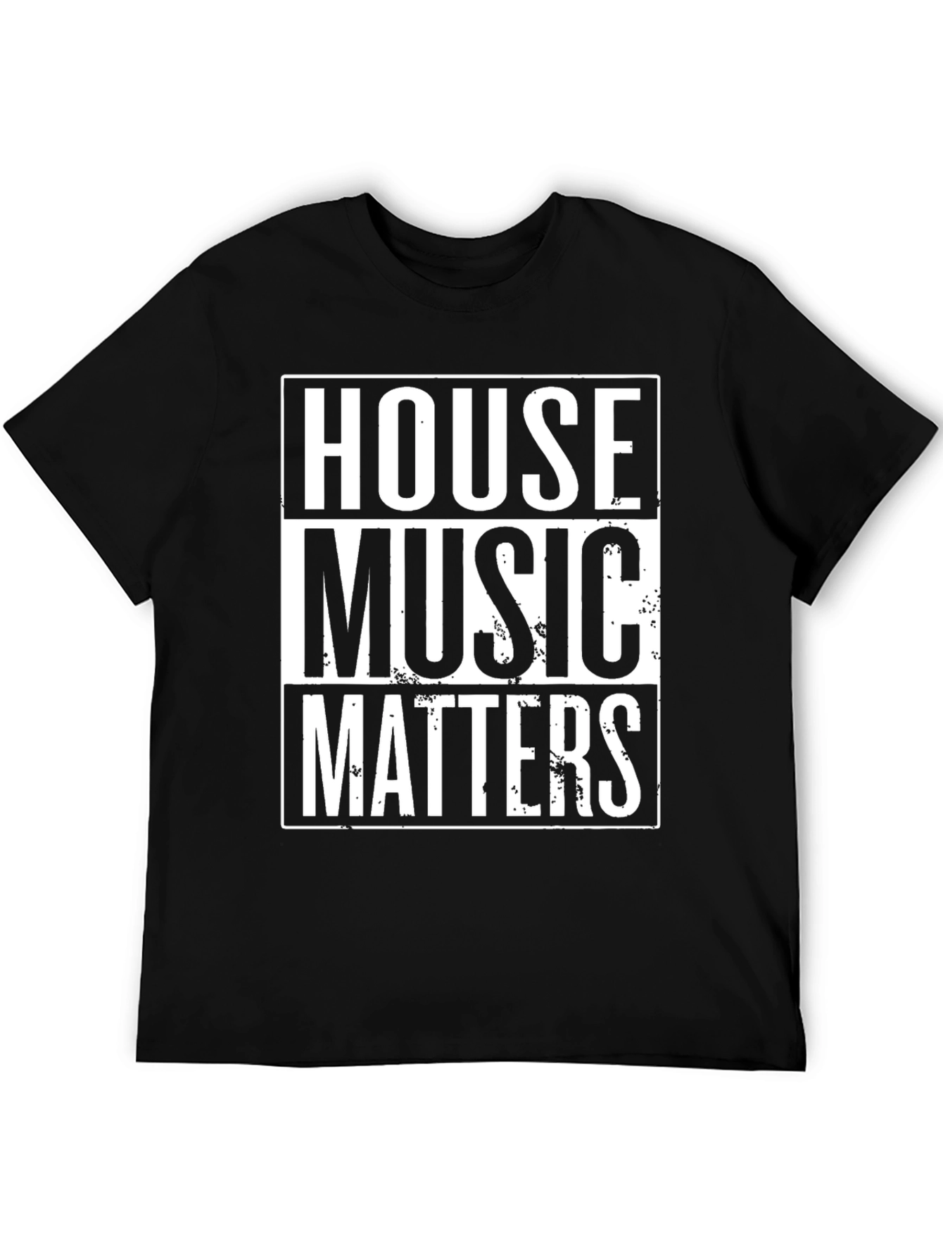 Camiseta Negra House Music Matters