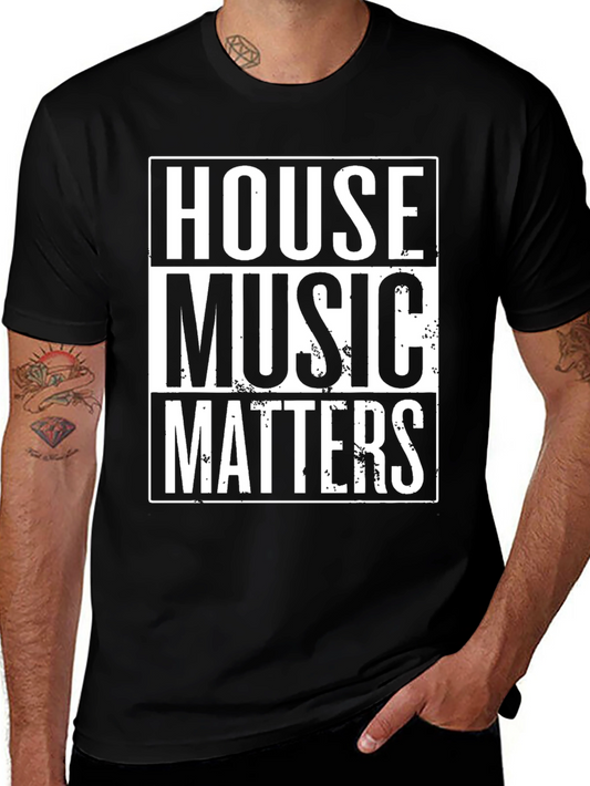 Camiseta Negra House Music Matters