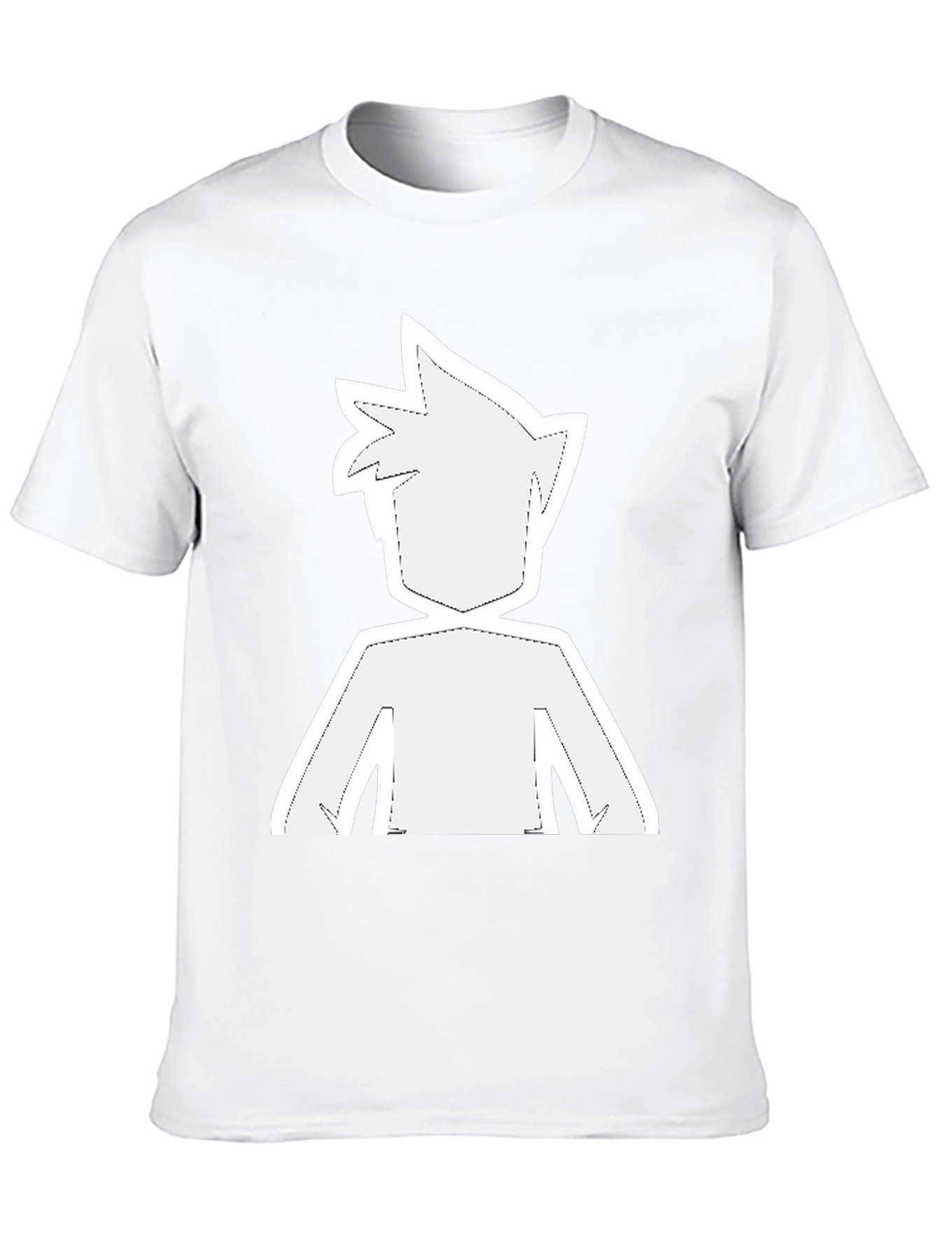 Camiseta Negra con Diseño Gráfico Anime
