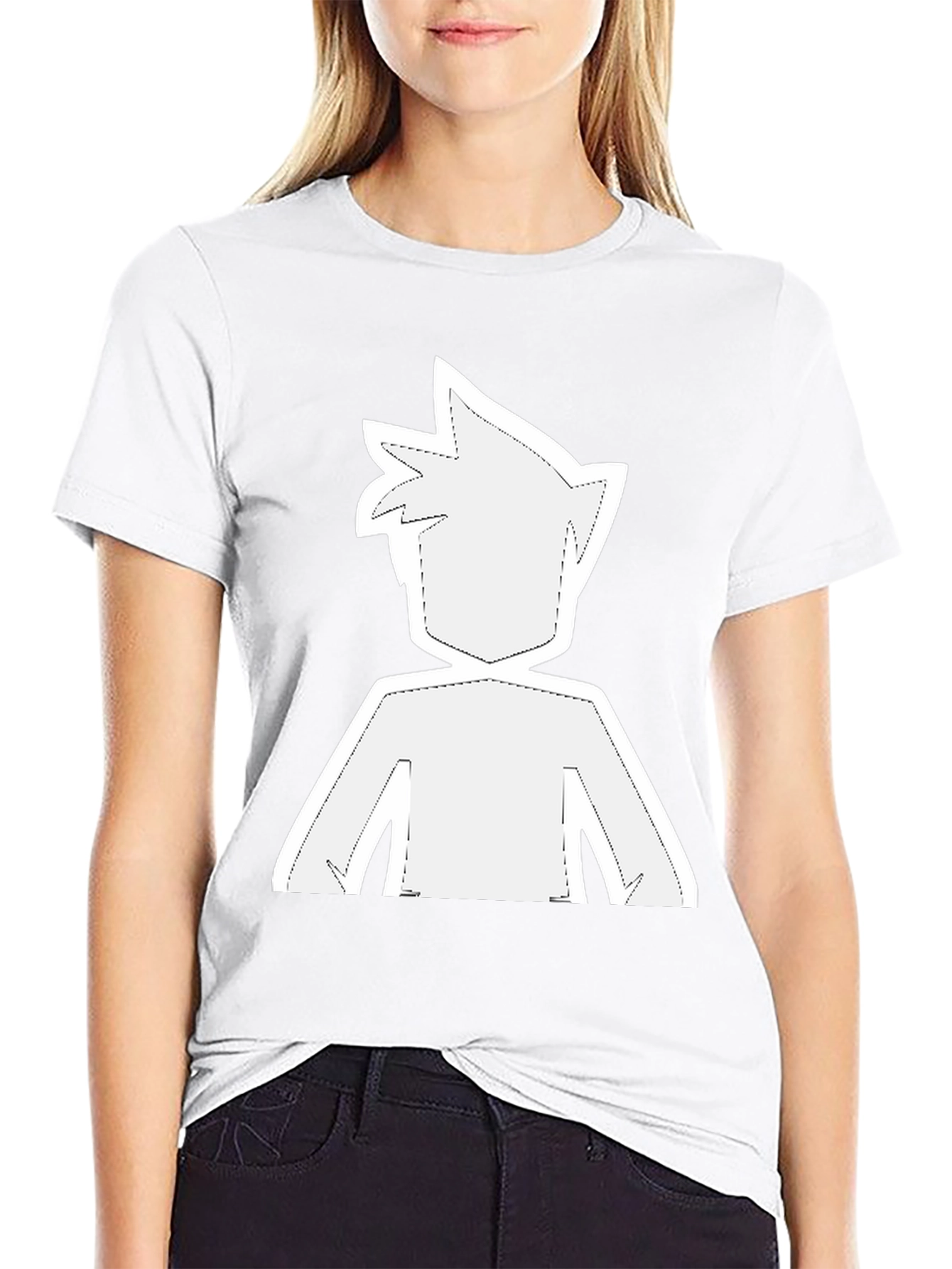 Camiseta Negra con Diseño Gráfico Anime