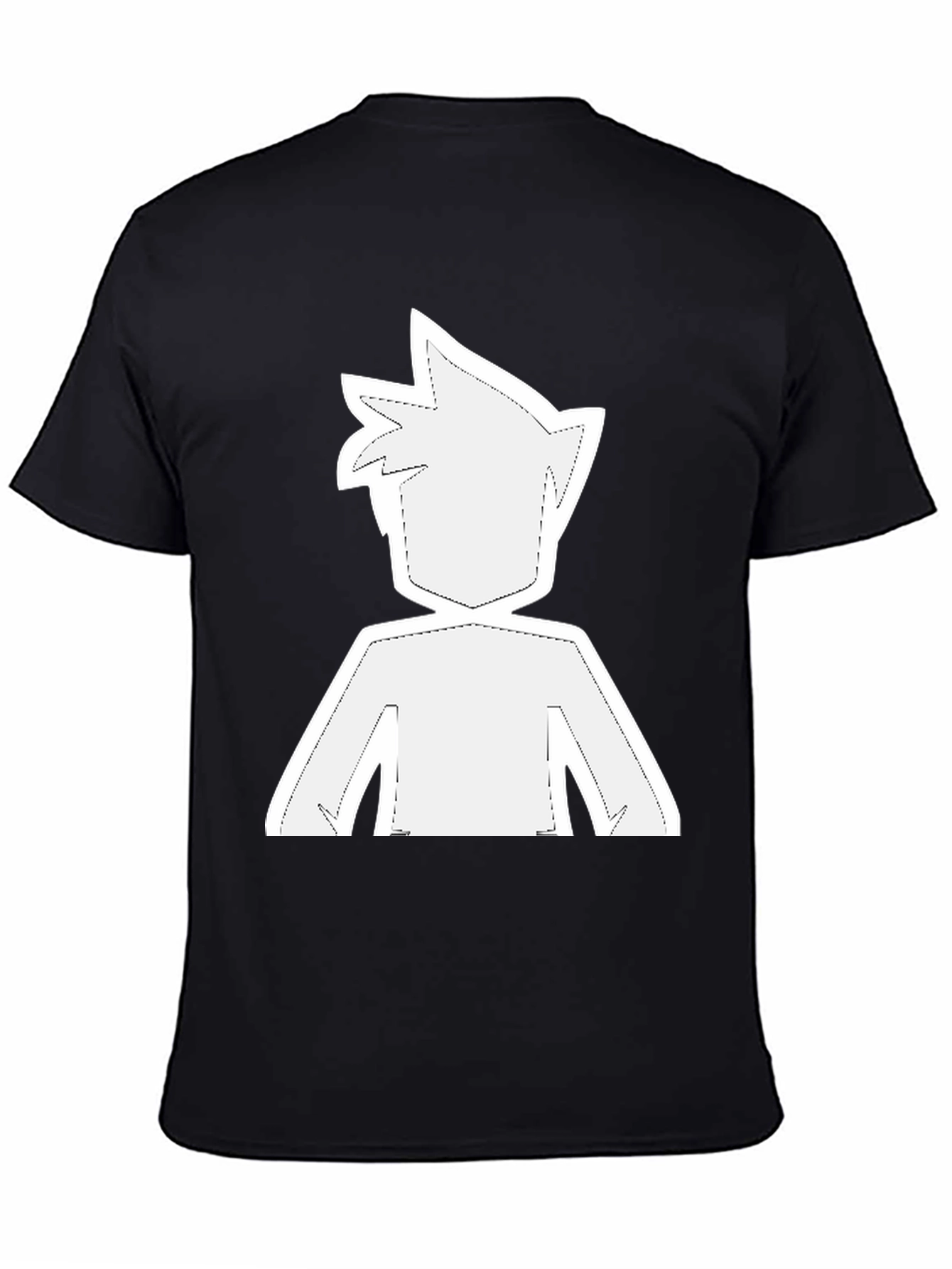 Camiseta Negra con Diseño Gráfico Anime