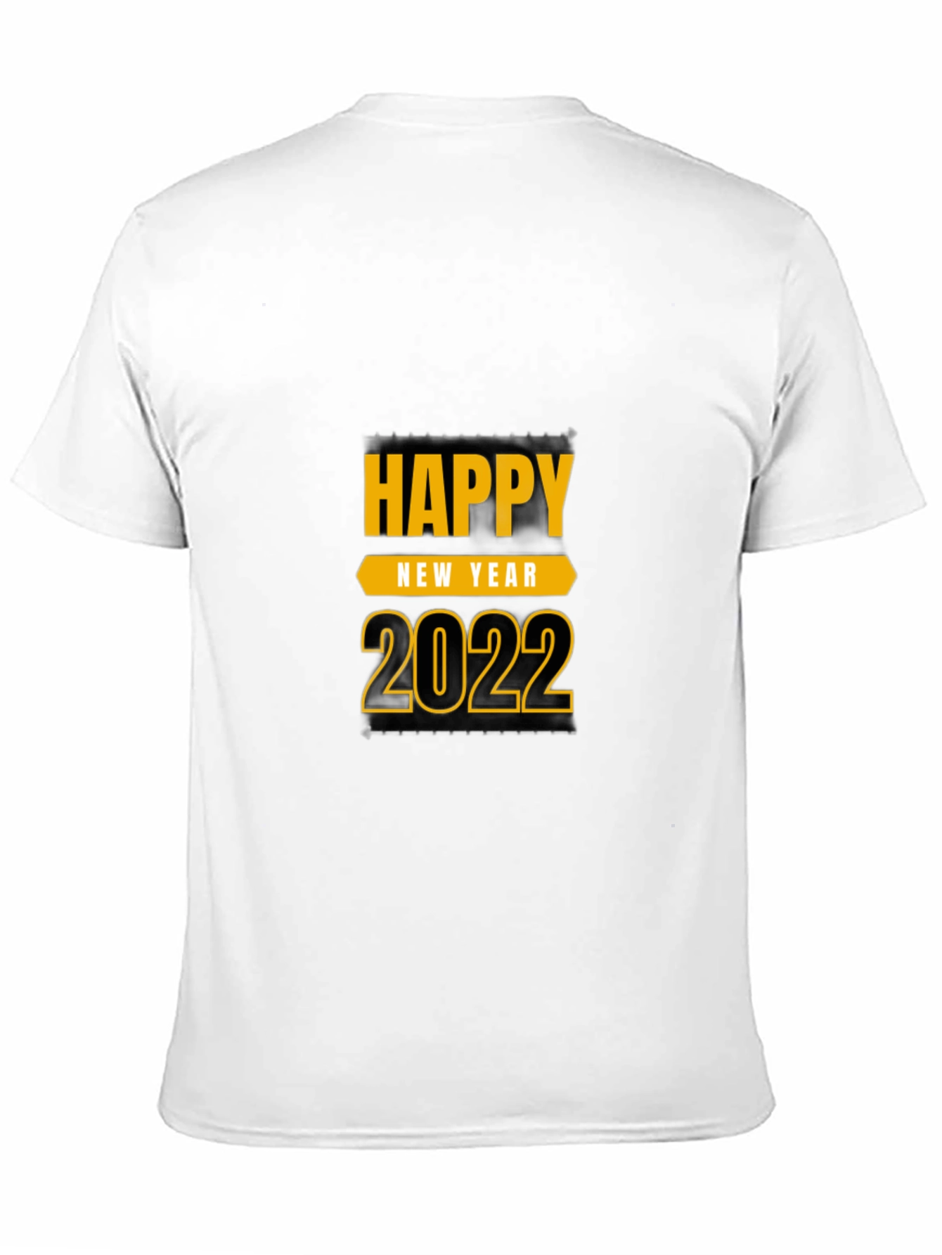 Camiseta Negra Feliz Año Nuevo 2022