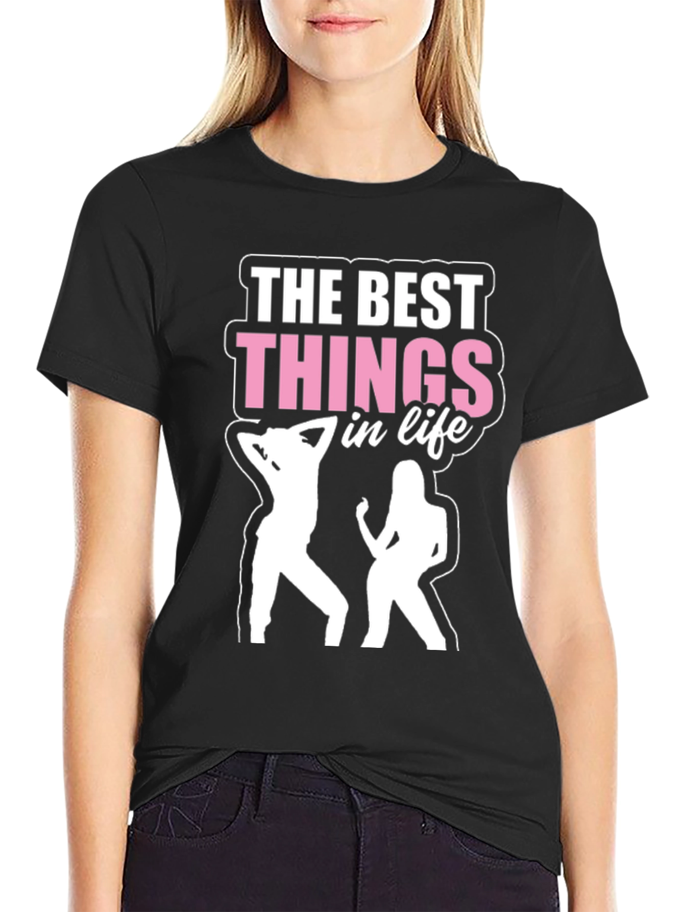 Camiseta Negra The Best Things in Life
