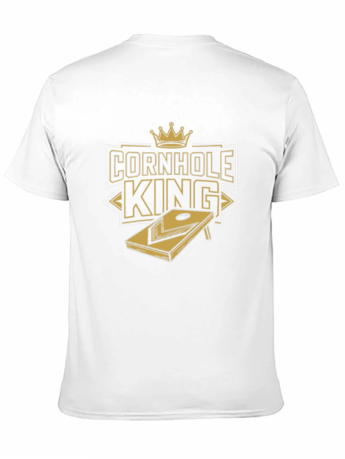 Camiseta Negra Rey del Cornhole
