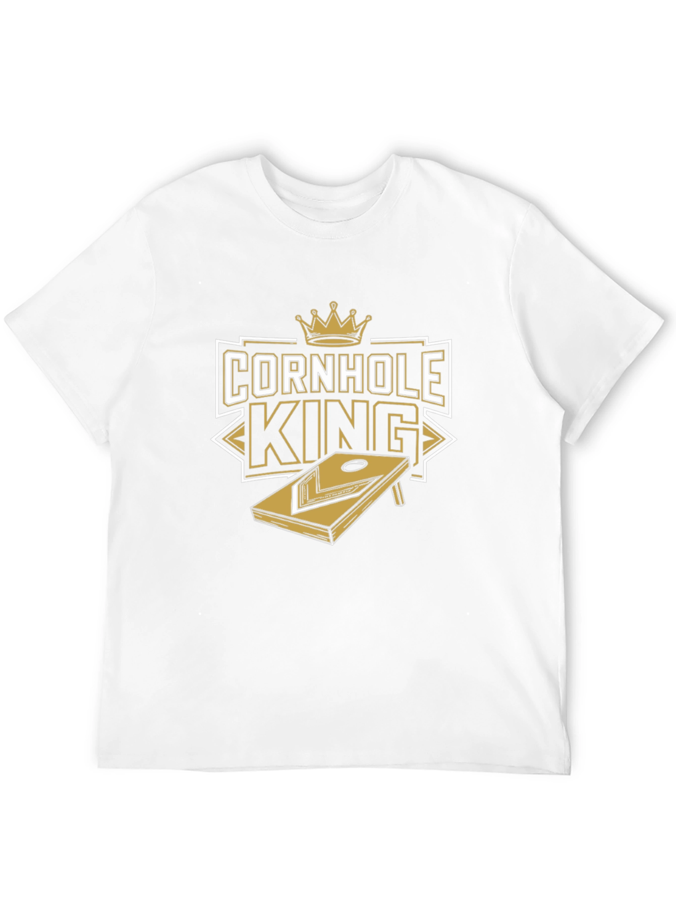 Camiseta Negra Rey del Cornhole