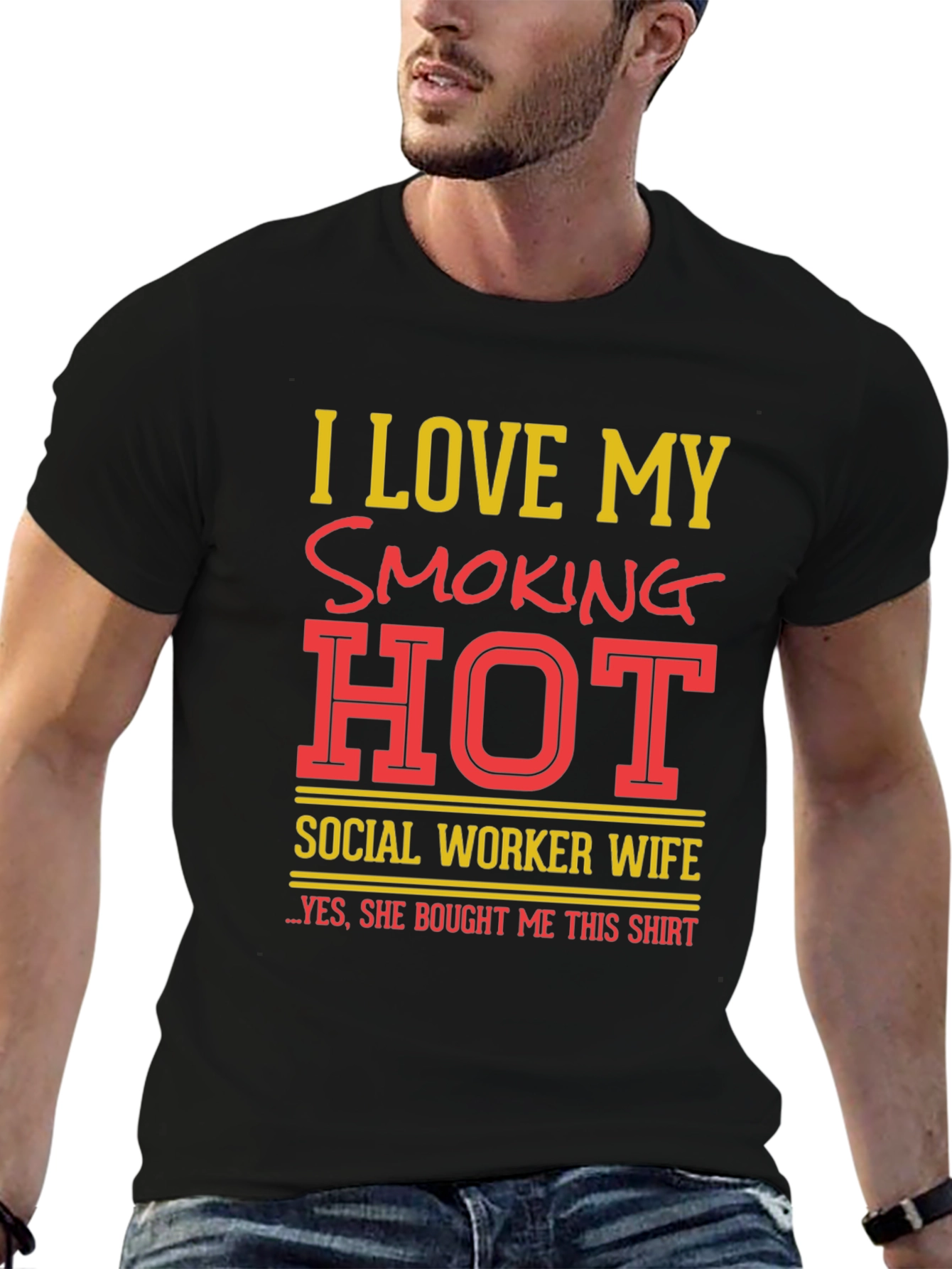 Camiseta Amo a mi esposa trabajadora social HOT