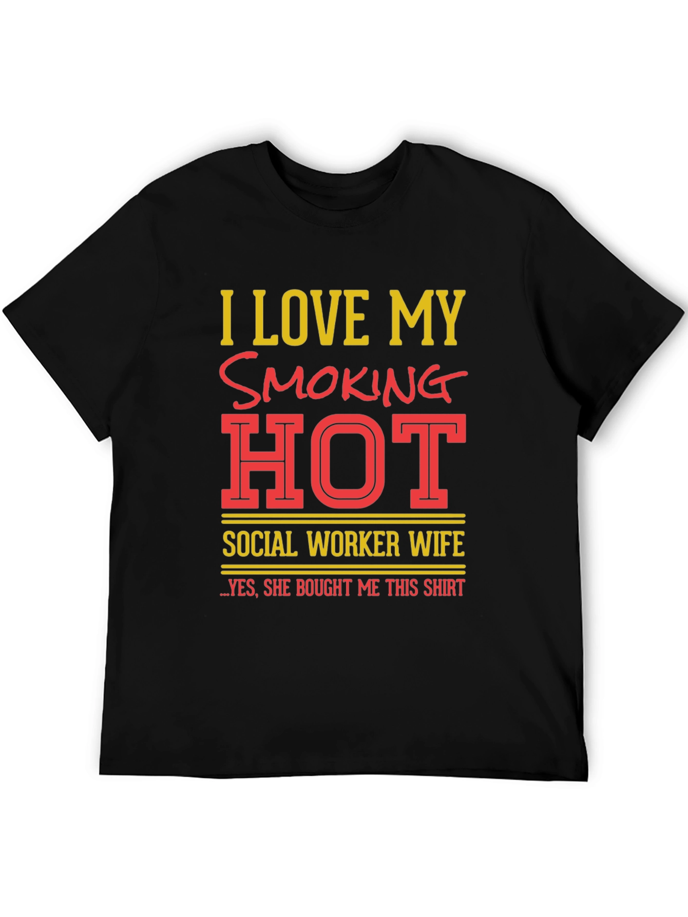 Camiseta Amo a mi esposa trabajadora social HOT