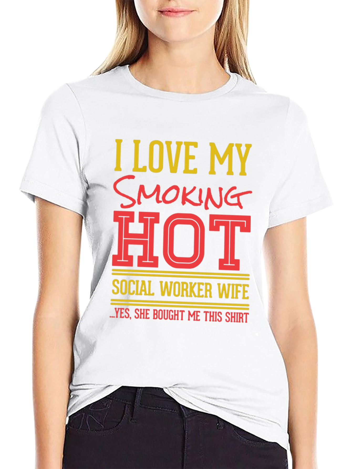 Camiseta Amo a mi esposa trabajadora social HOT