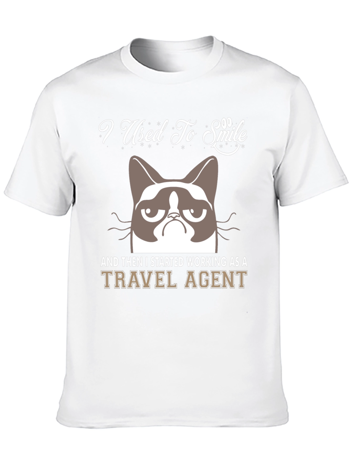 Camiseta Negra Grumpy Cat Travel Agent