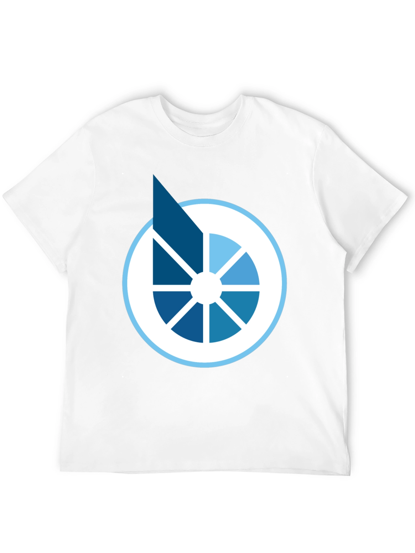 Camiseta Negra Diseño Circular Abstracto