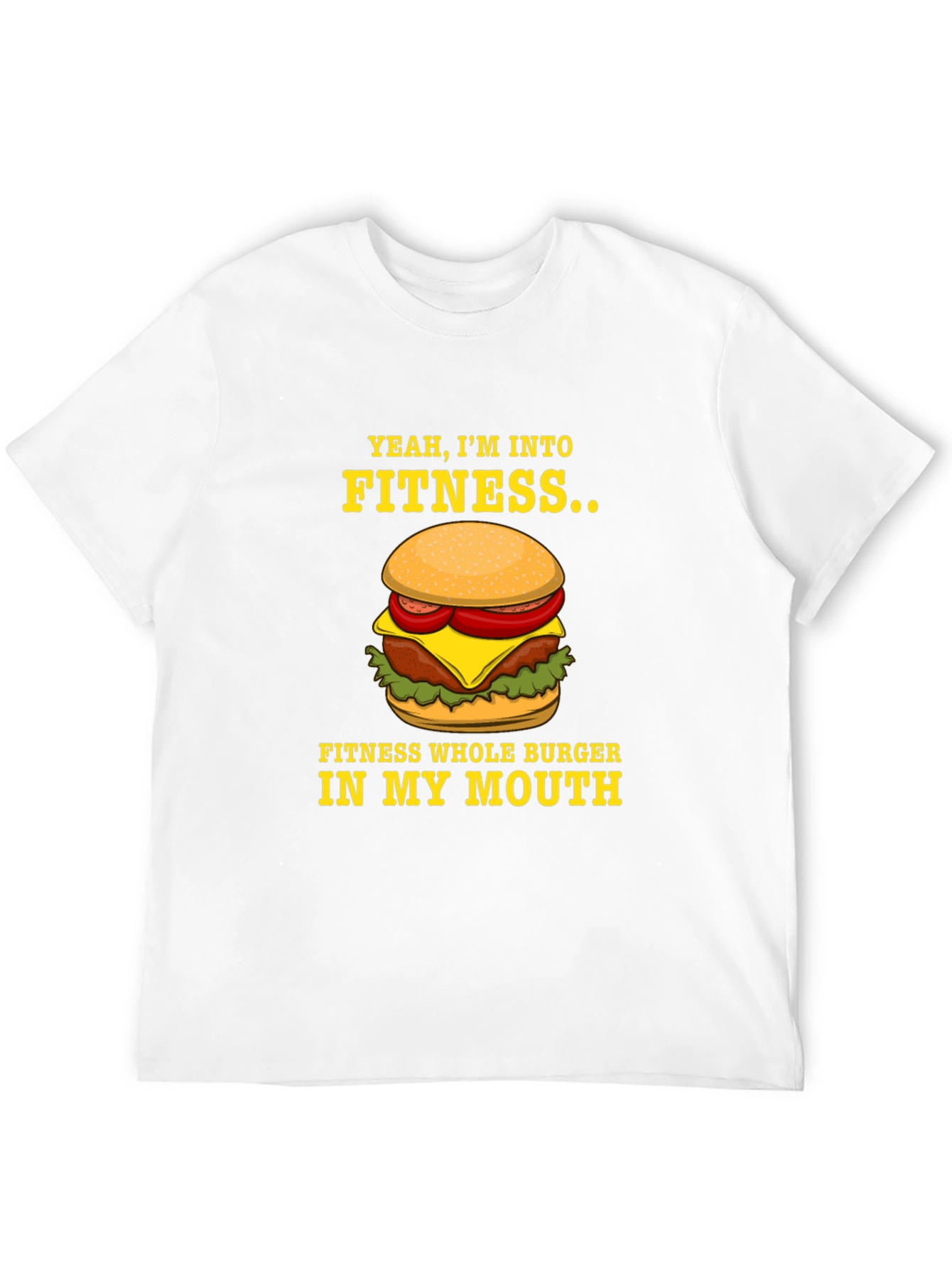Camiseta Negra Divertida Fitness Burger