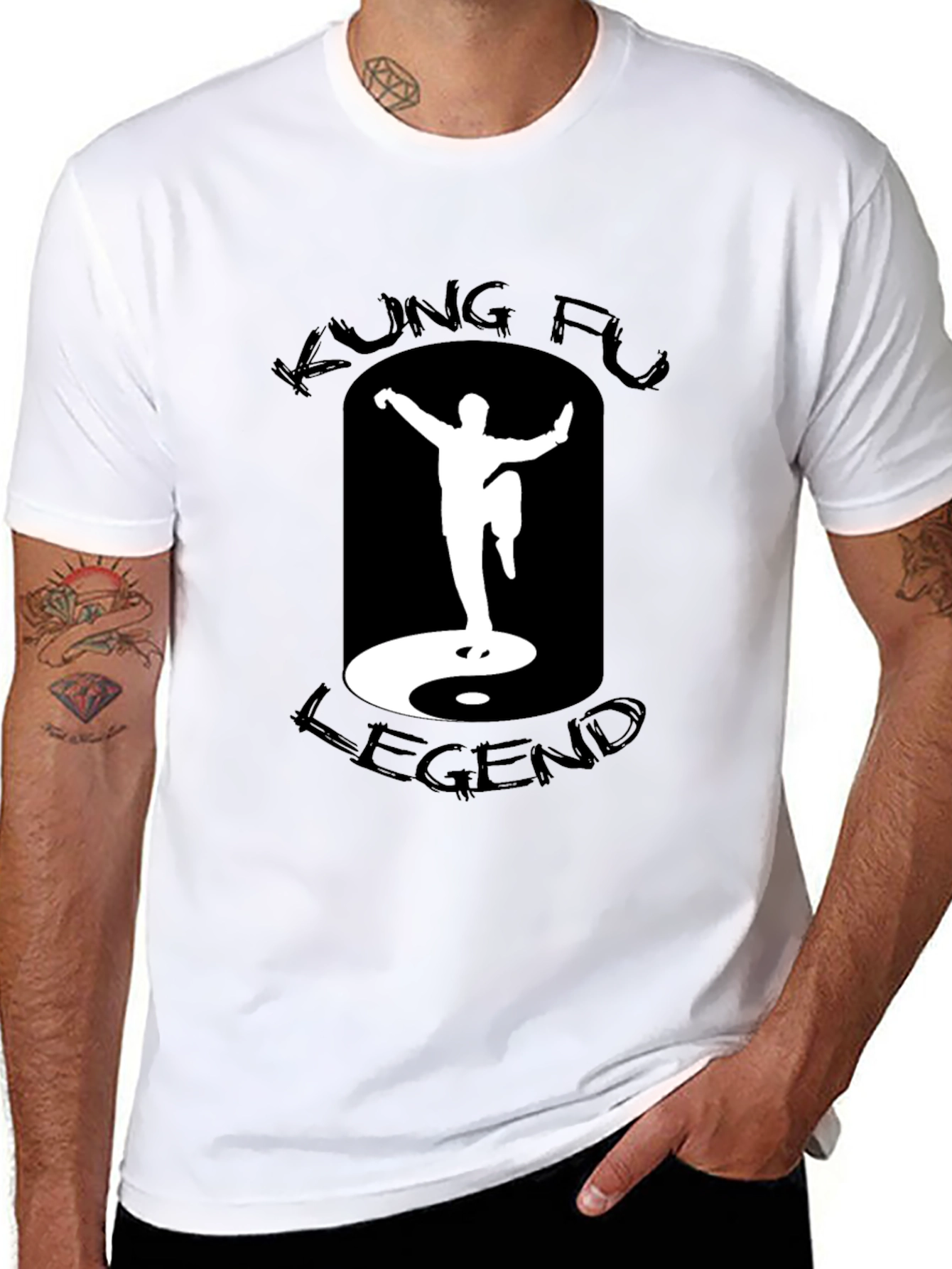 Camiseta Negra Kung Fu Legend