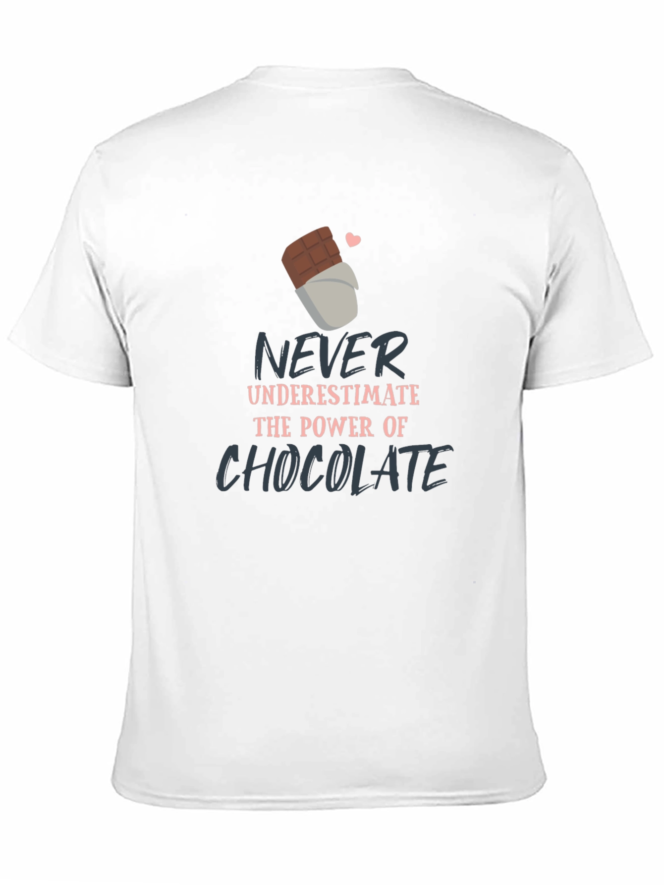 Camiseta Negra con Diseño de Chocolate