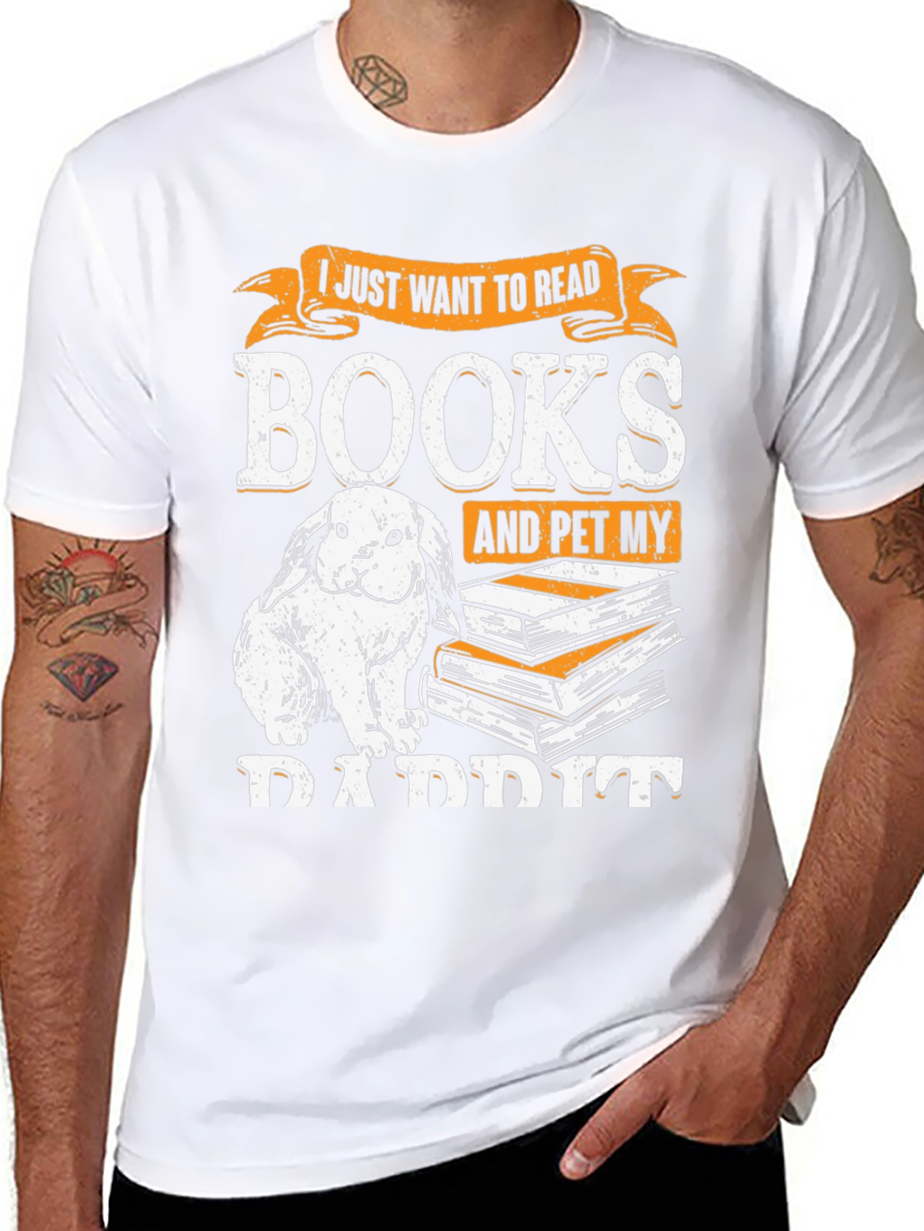 Camiseta Libros y Conejos