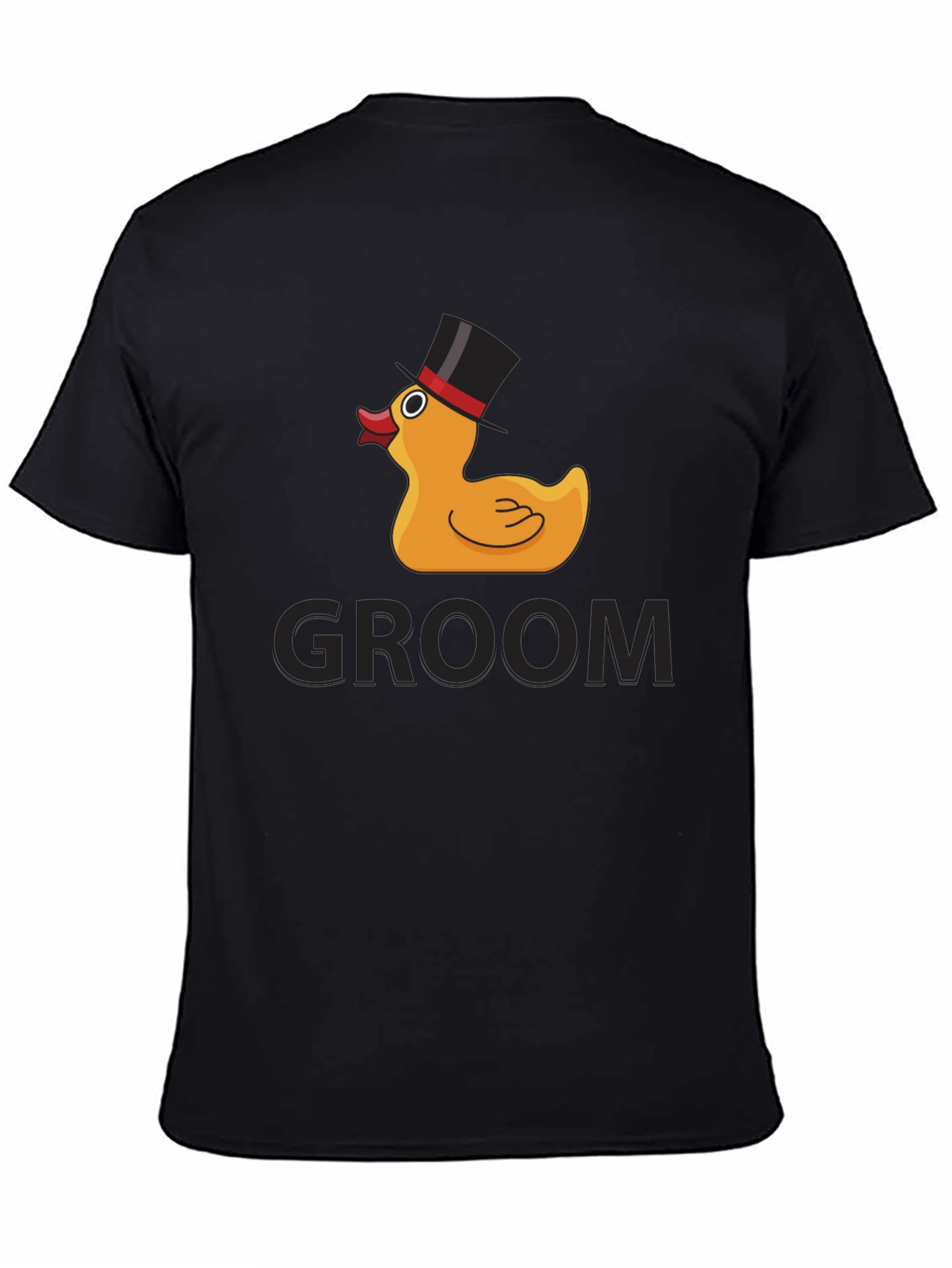 Camiseta Negra Groom Duck para Novio