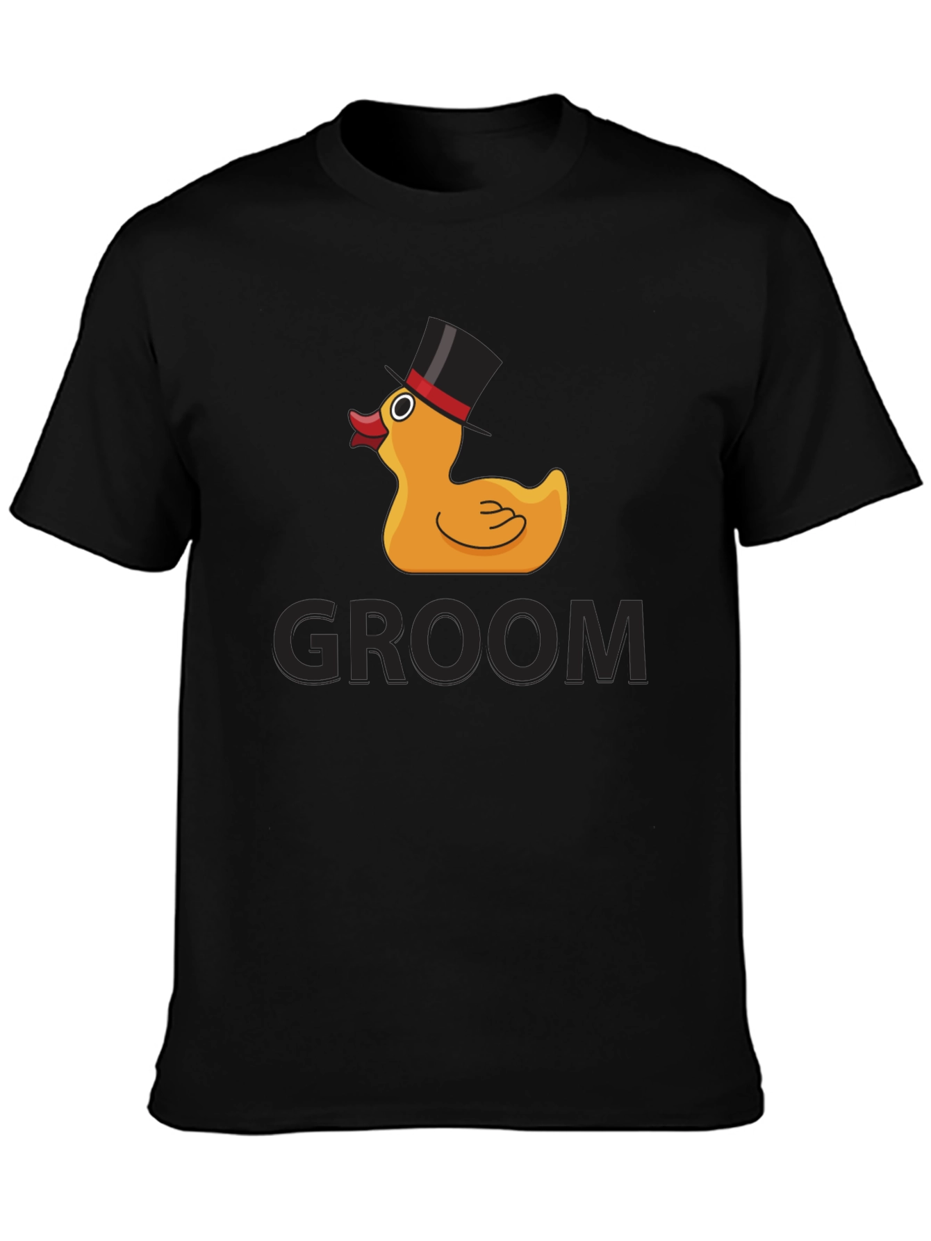 Camiseta Negra Groom Duck para Novio