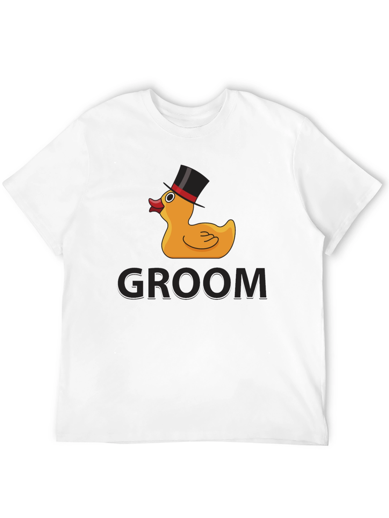 Camiseta Negra Groom Duck para Novio