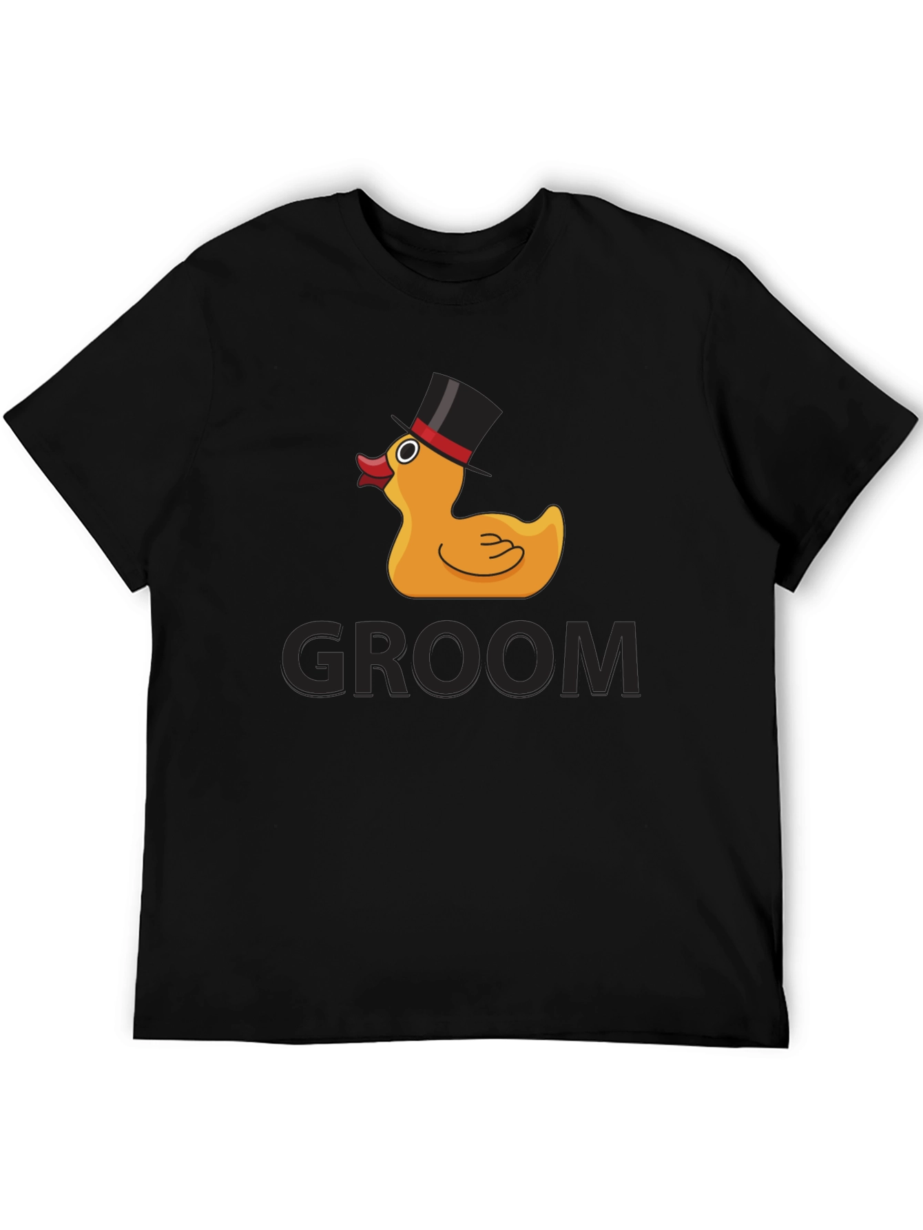 Camiseta Negra Groom Duck para Novio