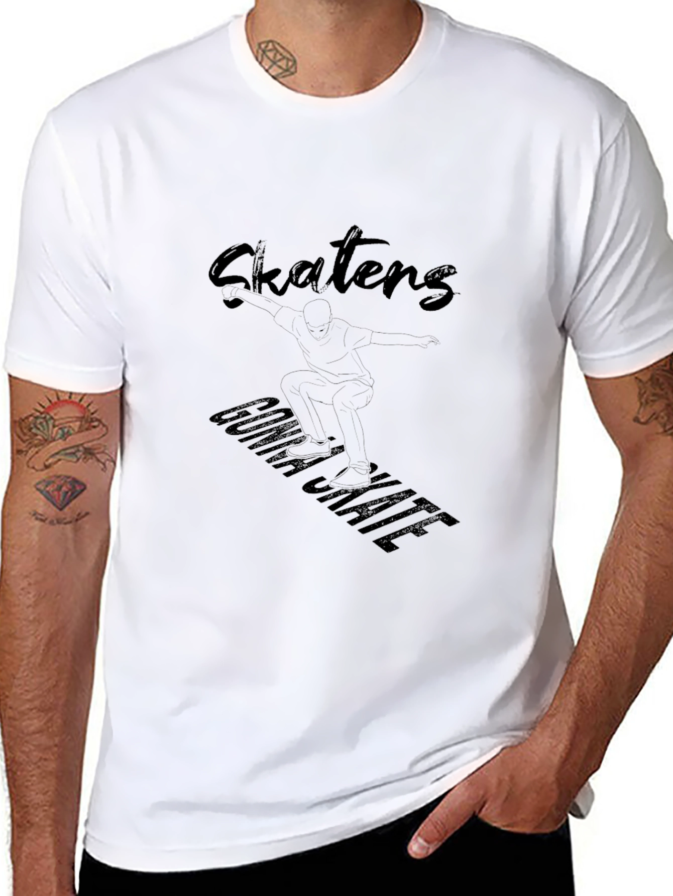 Camiseta Negra Skaters Gonna Skate