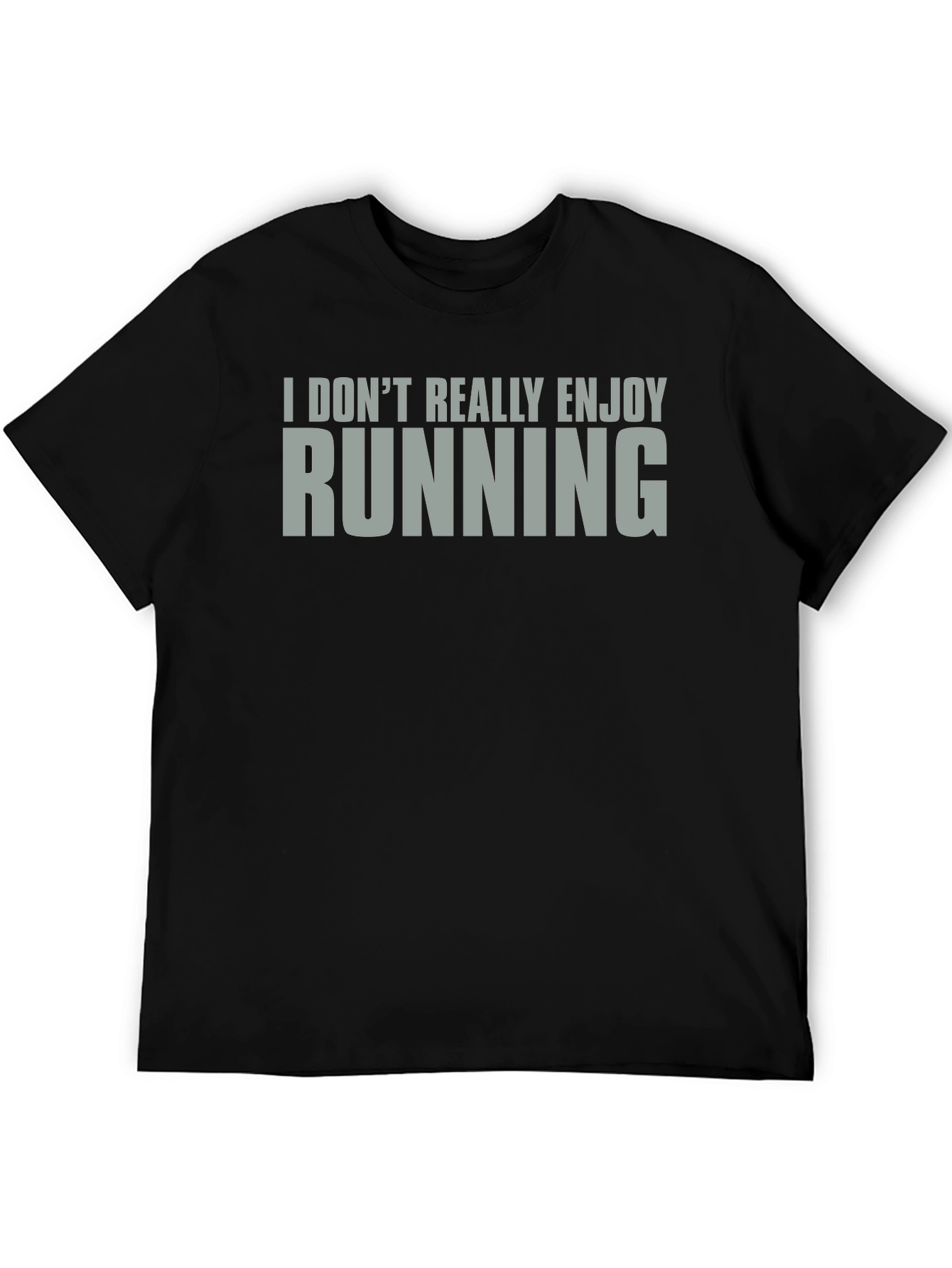 Camiseta No Disfruto Correr Algodón Unisex