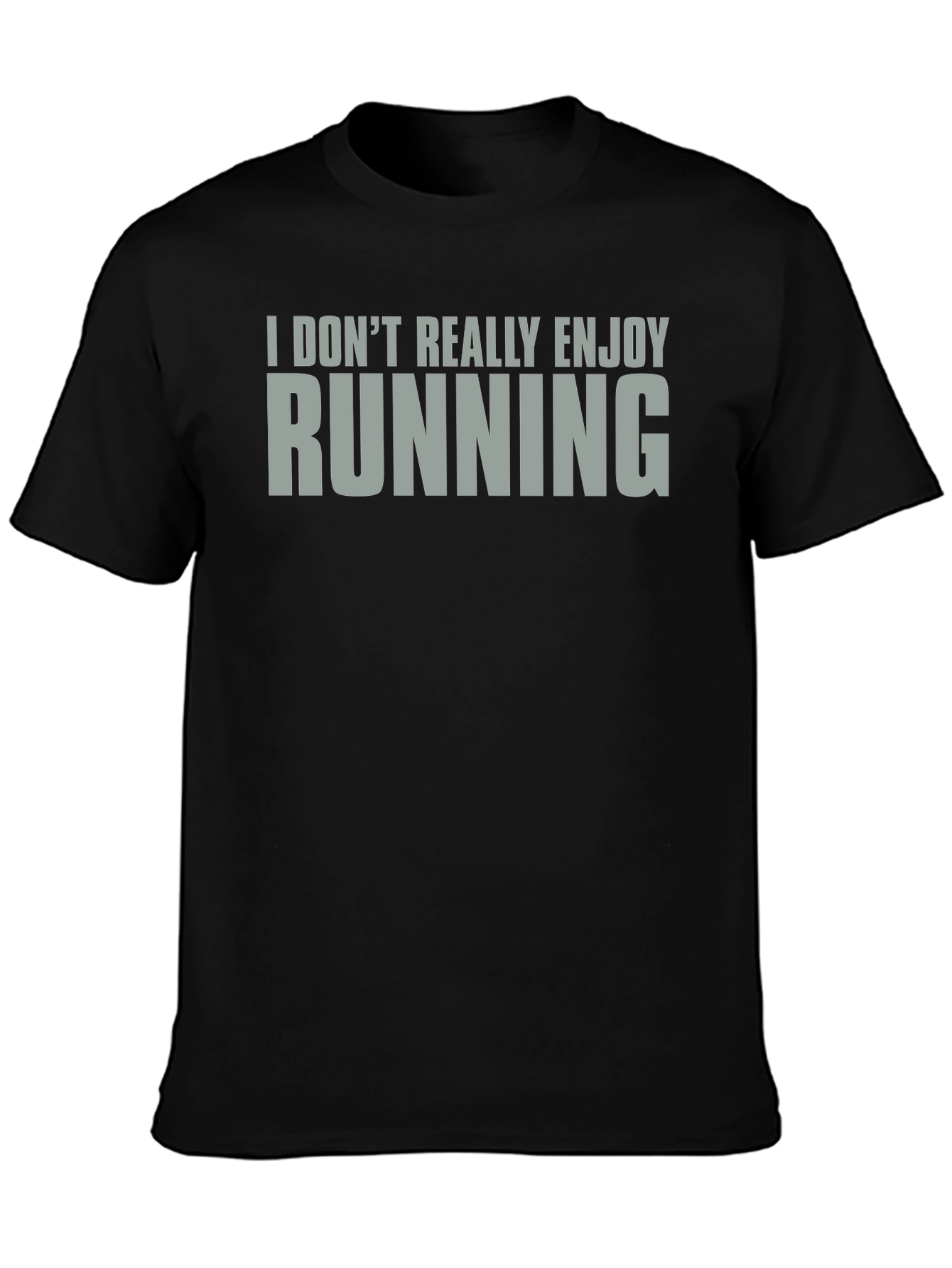 Camiseta No Disfruto Correr Algodón Unisex
