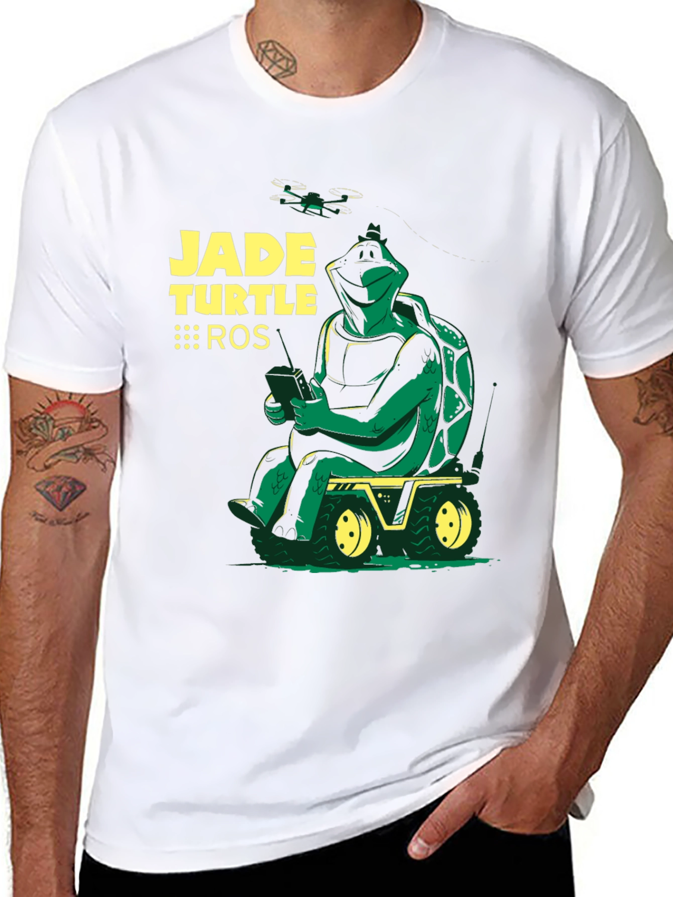 Camiseta Negra Jade Turtle ROS