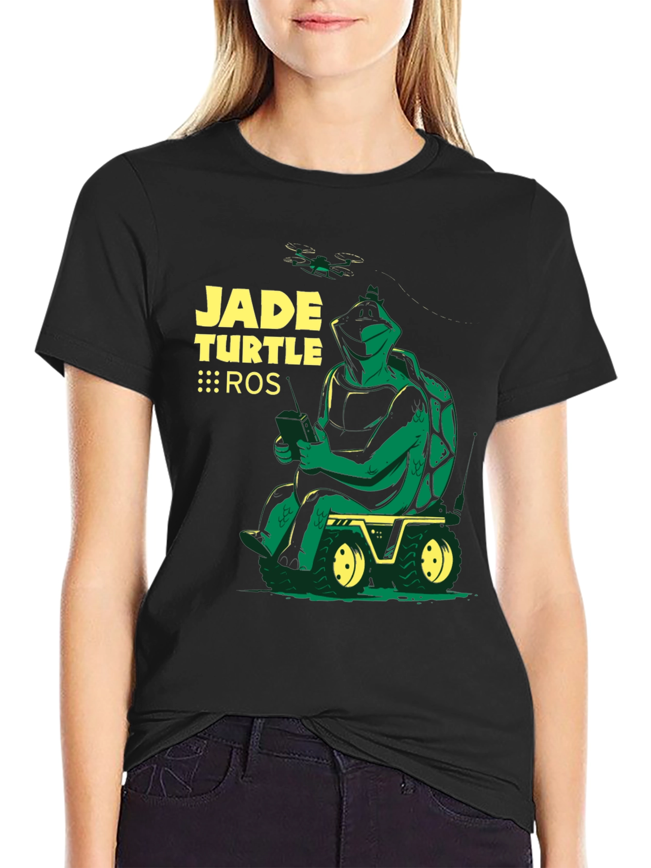 Camiseta Negra Jade Turtle ROS