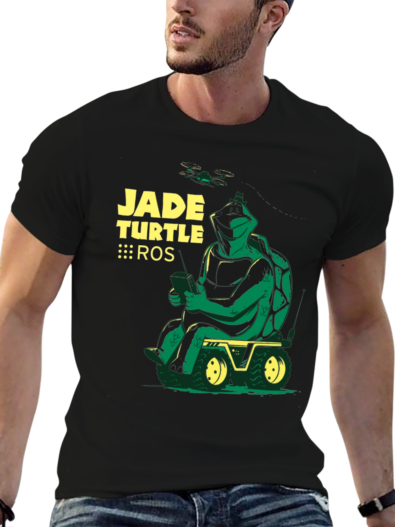 Camiseta Negra Jade Turtle ROS