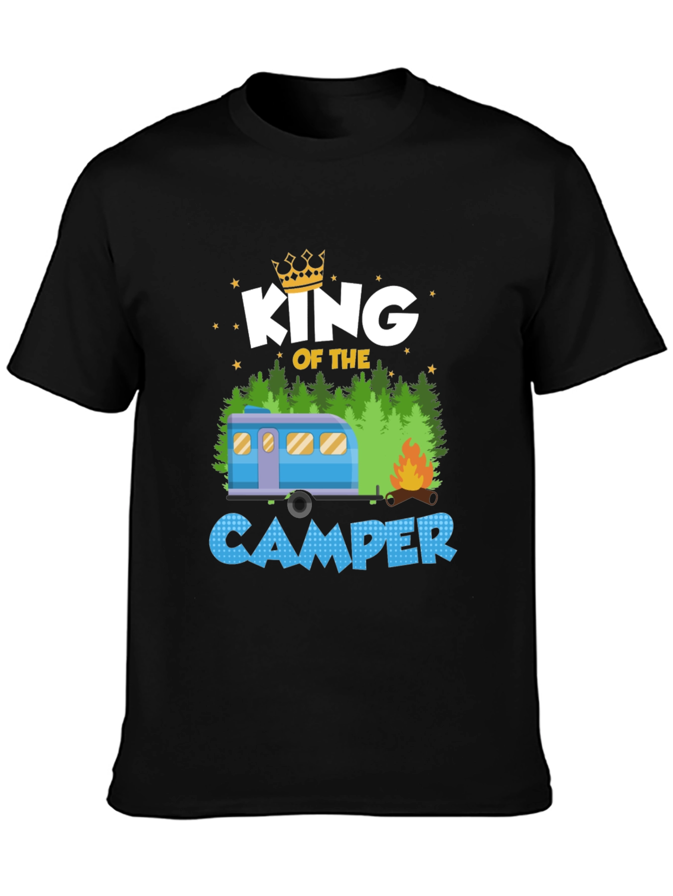 Camiseta Rey del Camping para Hombre