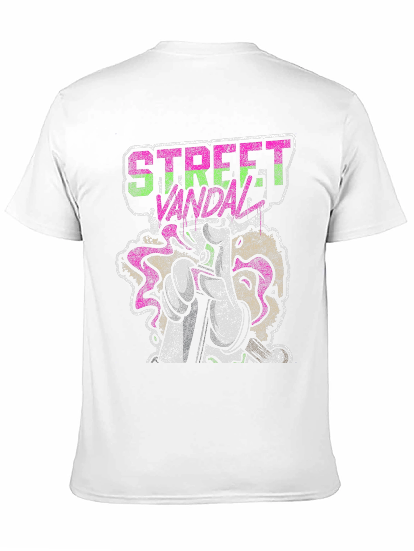 Camiseta Negra Street Vandal Graffiti