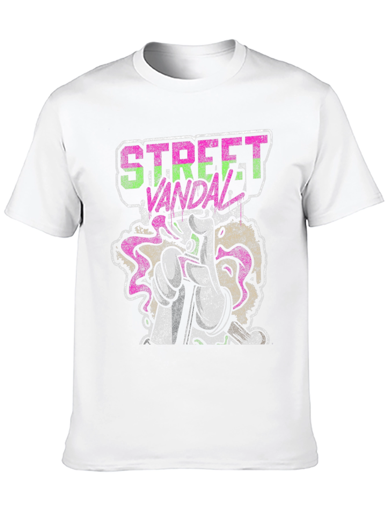 Camiseta Negra Street Vandal Graffiti