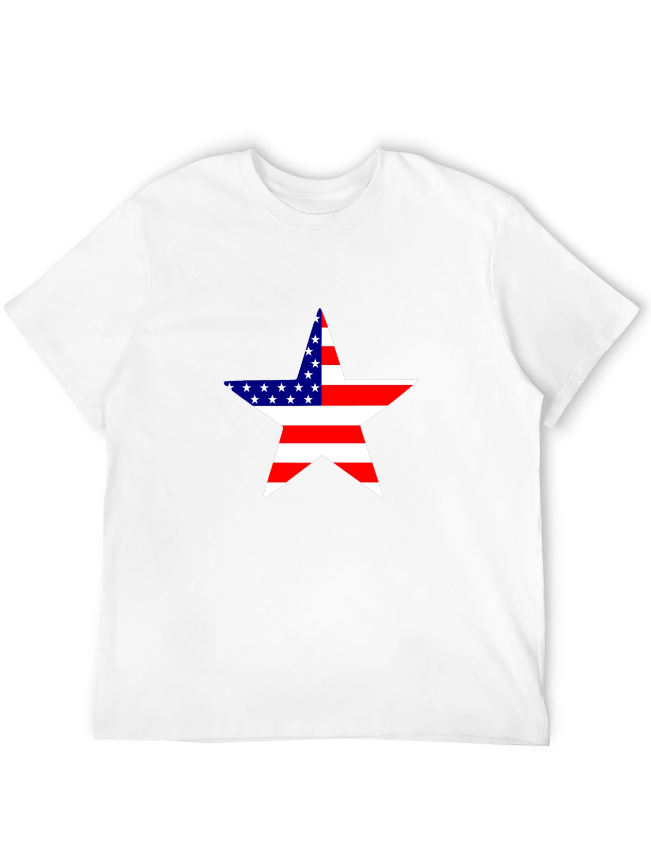 Camiseta Negra Estrella USA - Estilo Patriótico