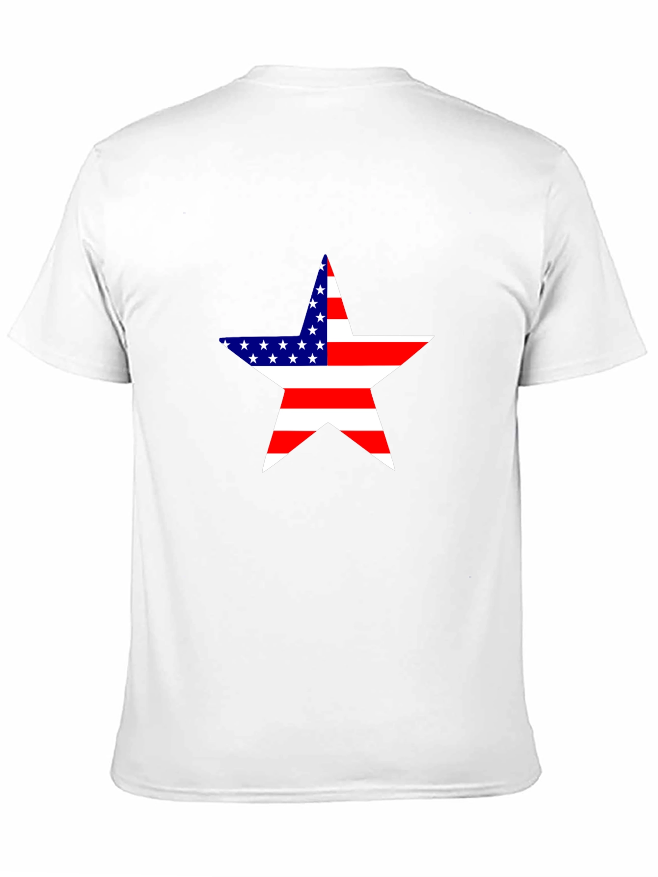 Camiseta Negra Estrella USA - Estilo Patriótico