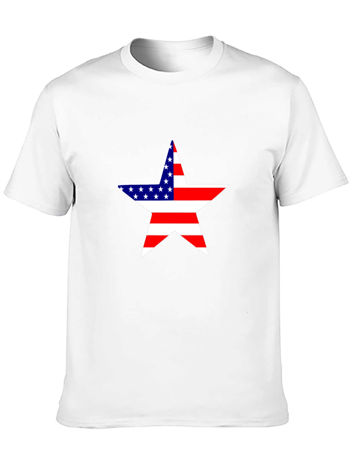 Camiseta Negra Estrella USA - Estilo Patriótico