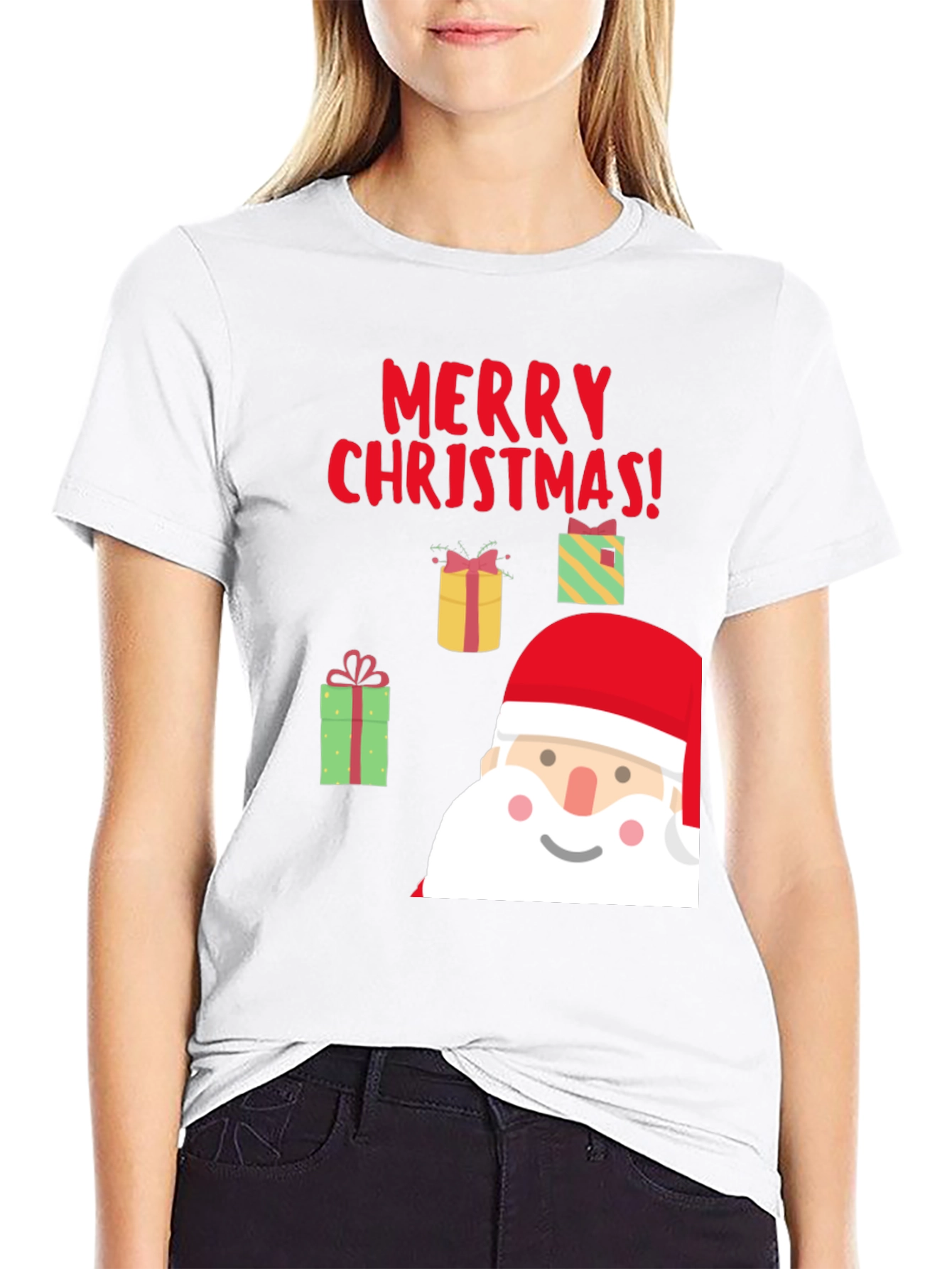 Camiseta Navideña Negra - Feliz Navidad