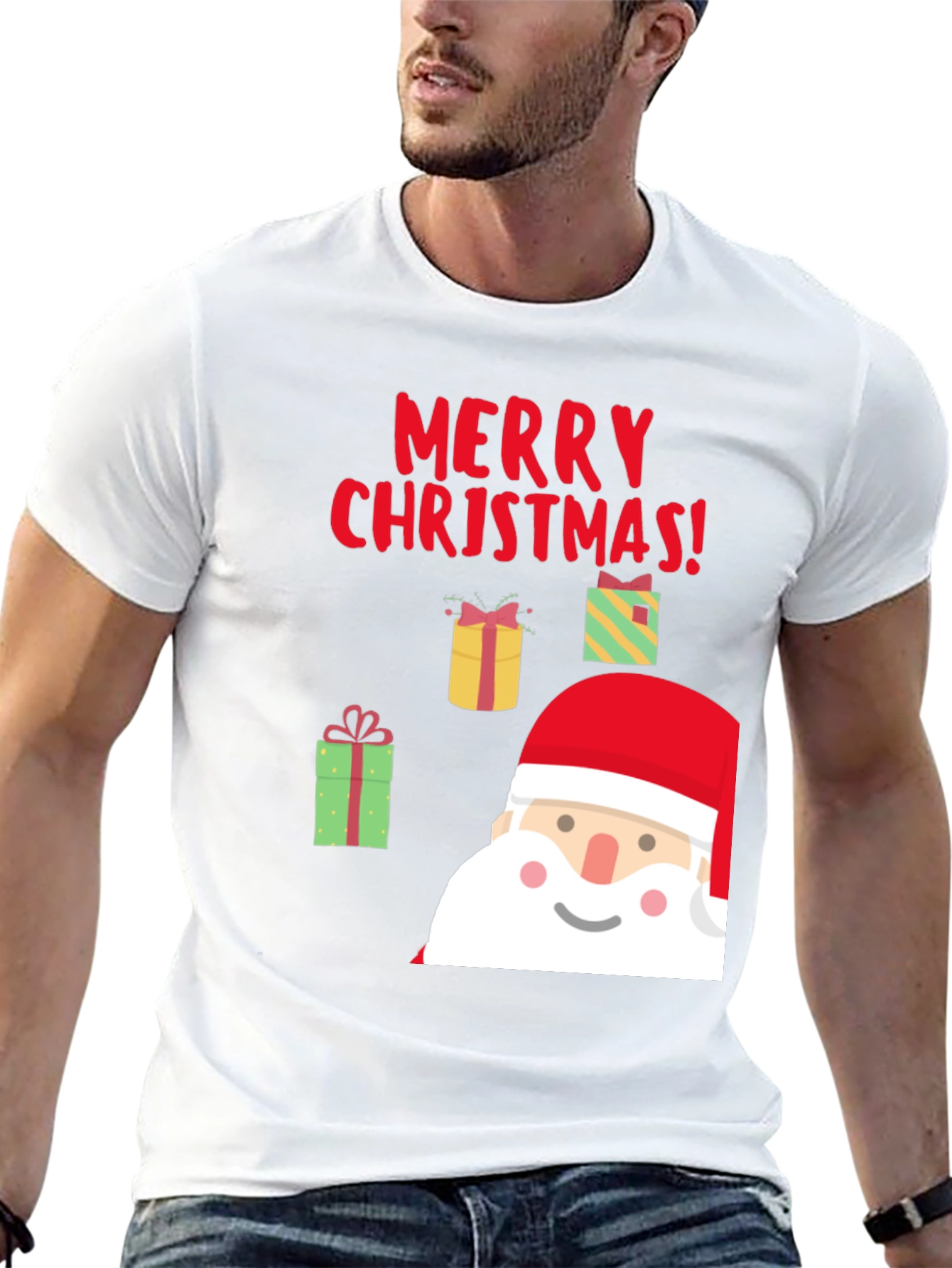 Camiseta Navideña Negra - Feliz Navidad