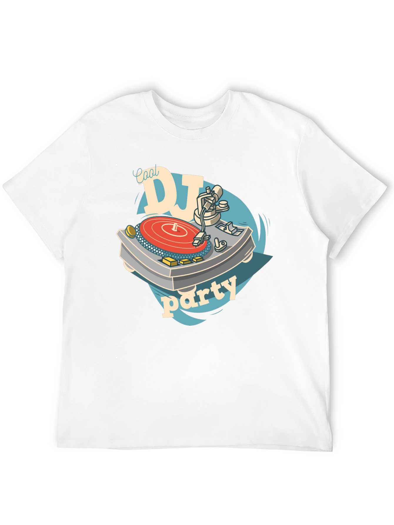 Camiseta Negra Diseño DJ Cool Party