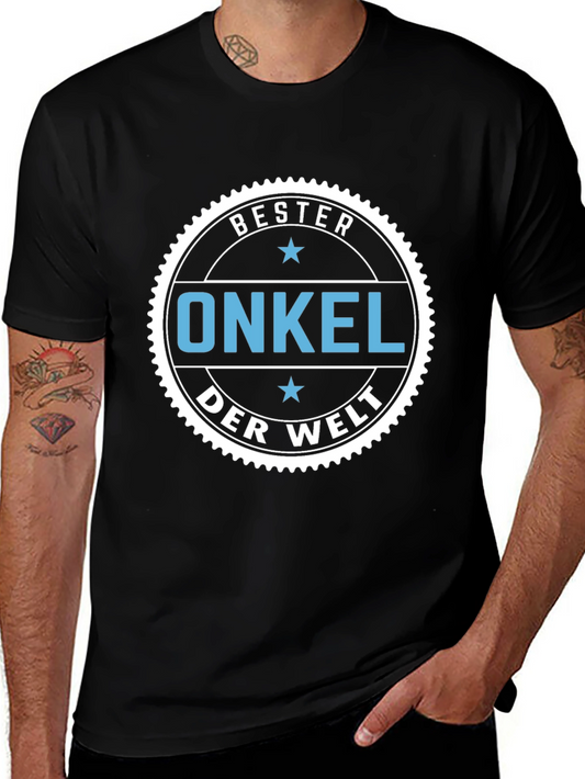 Camiseta Hombre: El Mejor Onkel del Mundo - Regalo Ideal