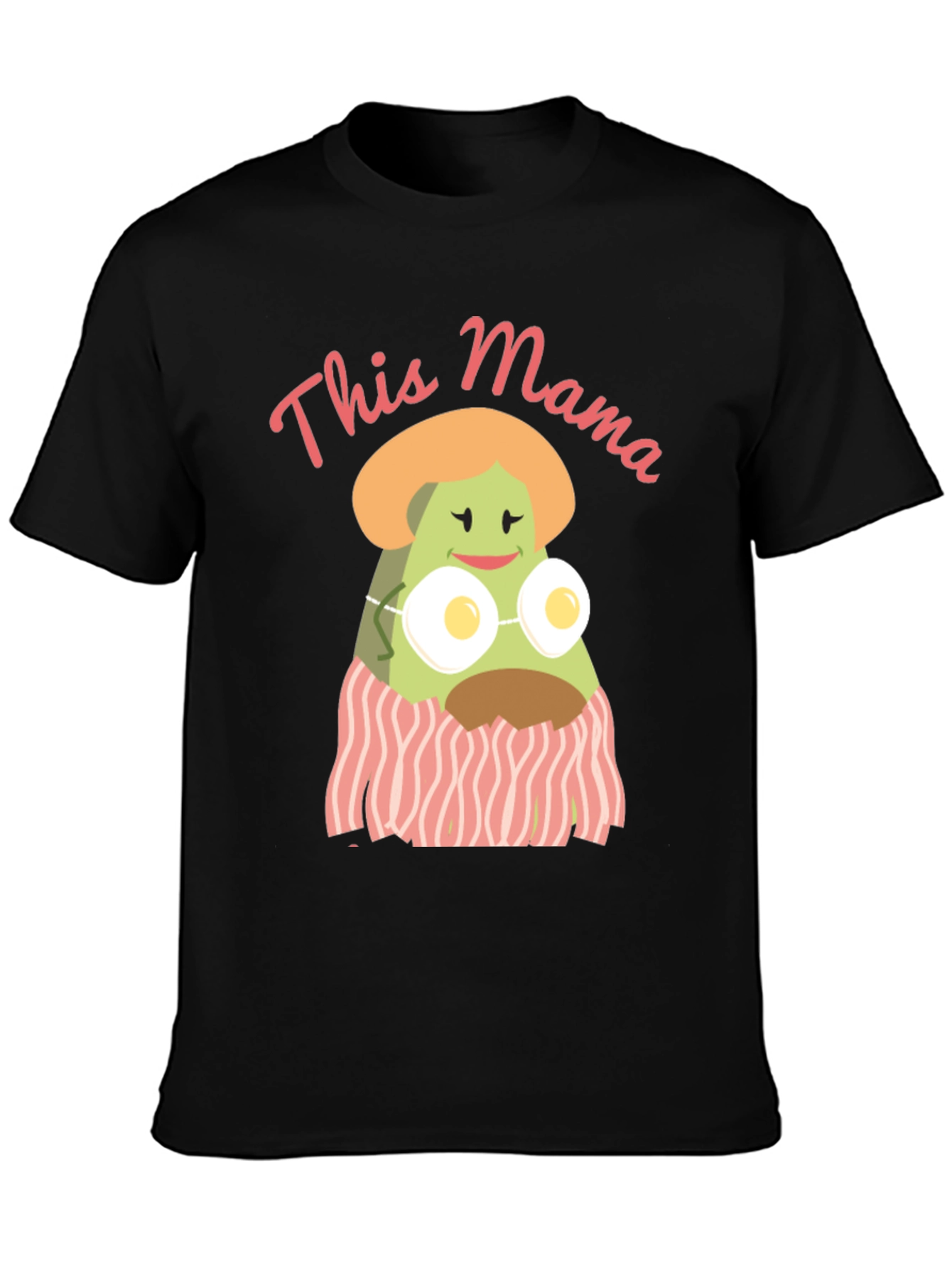 Camiseta Negra Divertida This Mama Avocado