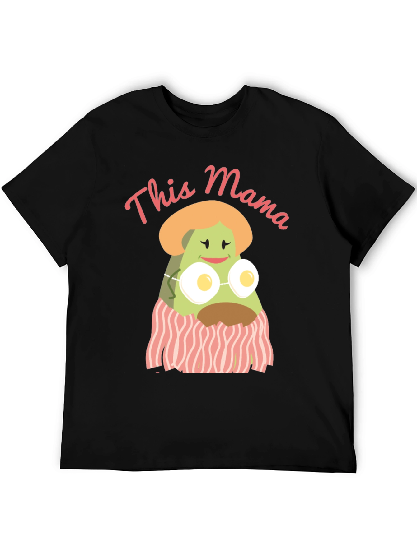 Camiseta Negra Divertida This Mama Avocado