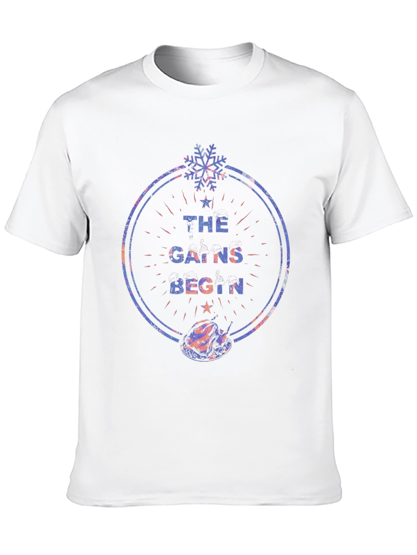 Camiseta Negra Festiva The Gains Begin