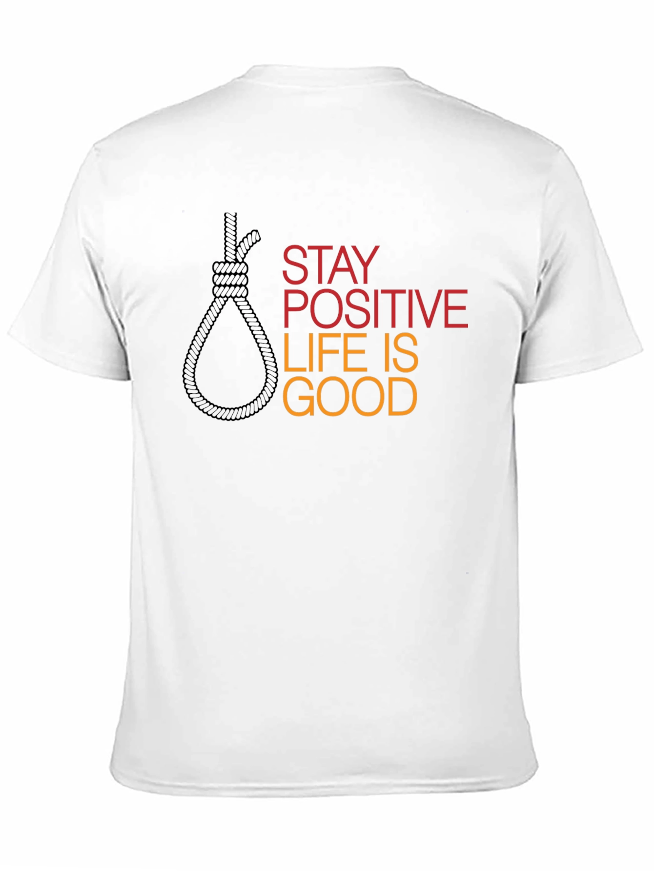 Camiseta Negra Gráfica Stay Positive