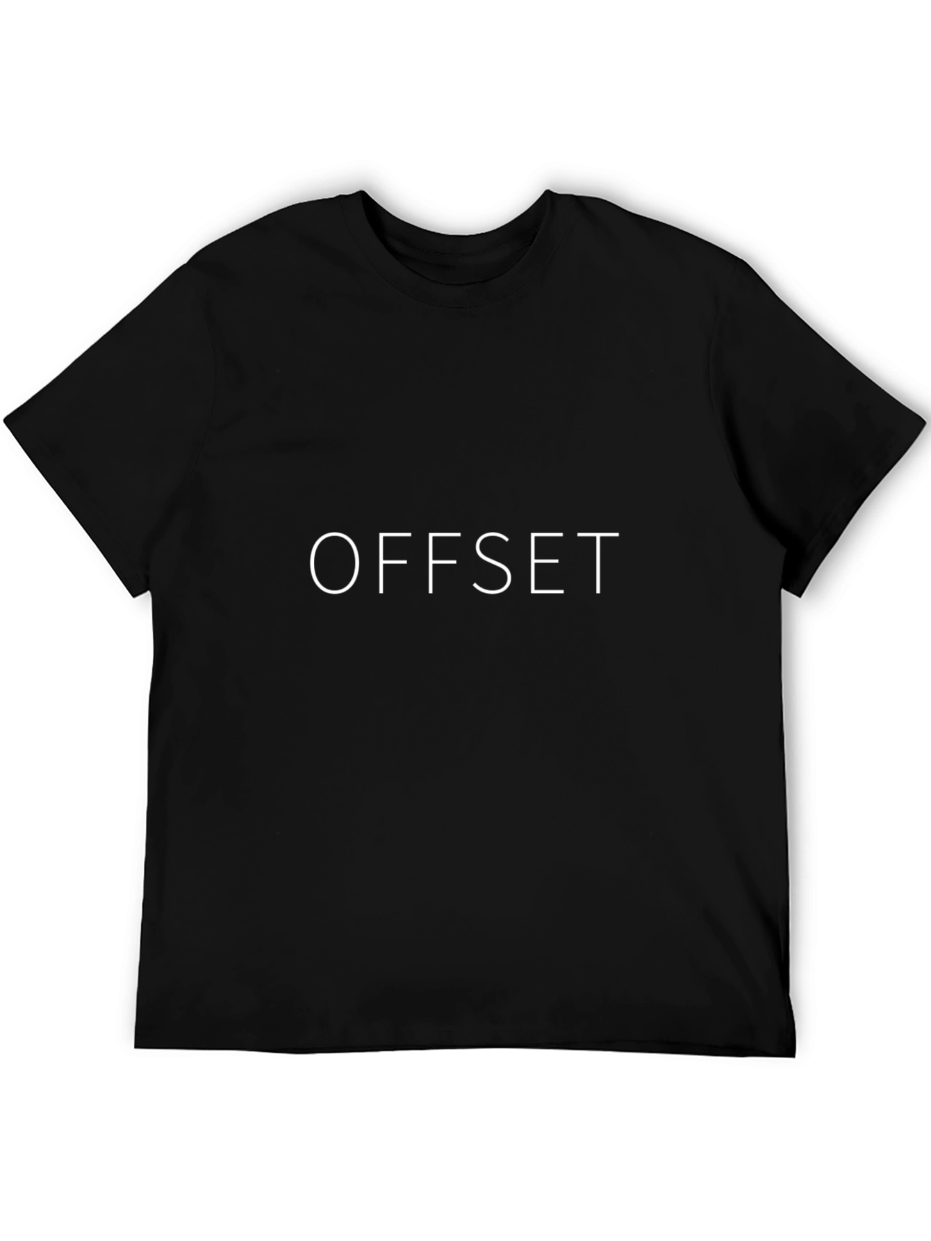 Camiseta Negra OFFSET - Estilo Urbano y Confort