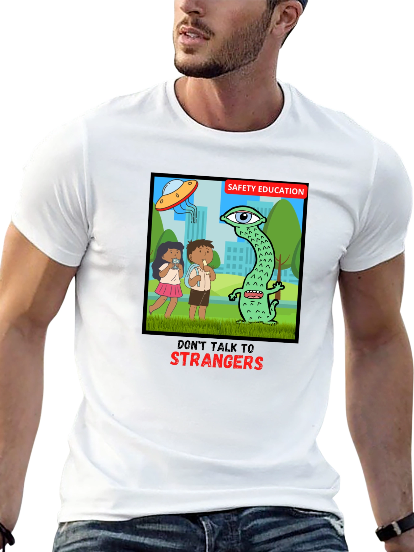Camiseta Negra: Seguridad para Niños