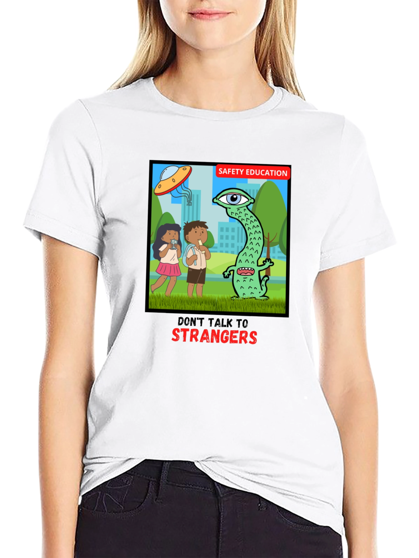 Camiseta Negra: Seguridad para Niños
